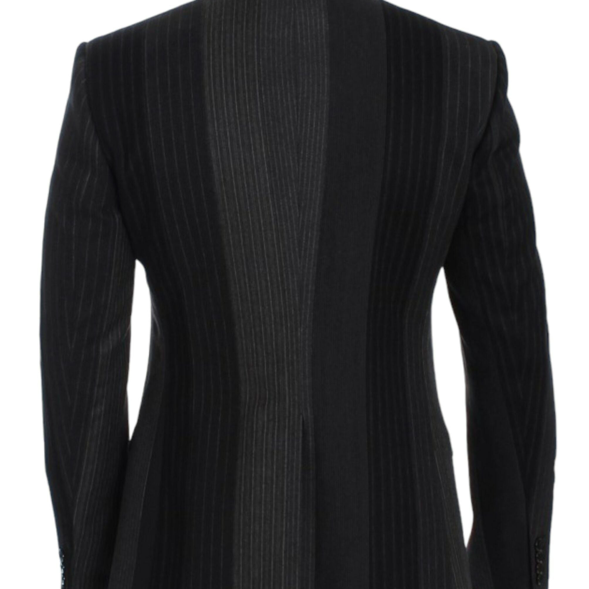 Dolce & Gabbana Gray striped wool stretch blazer