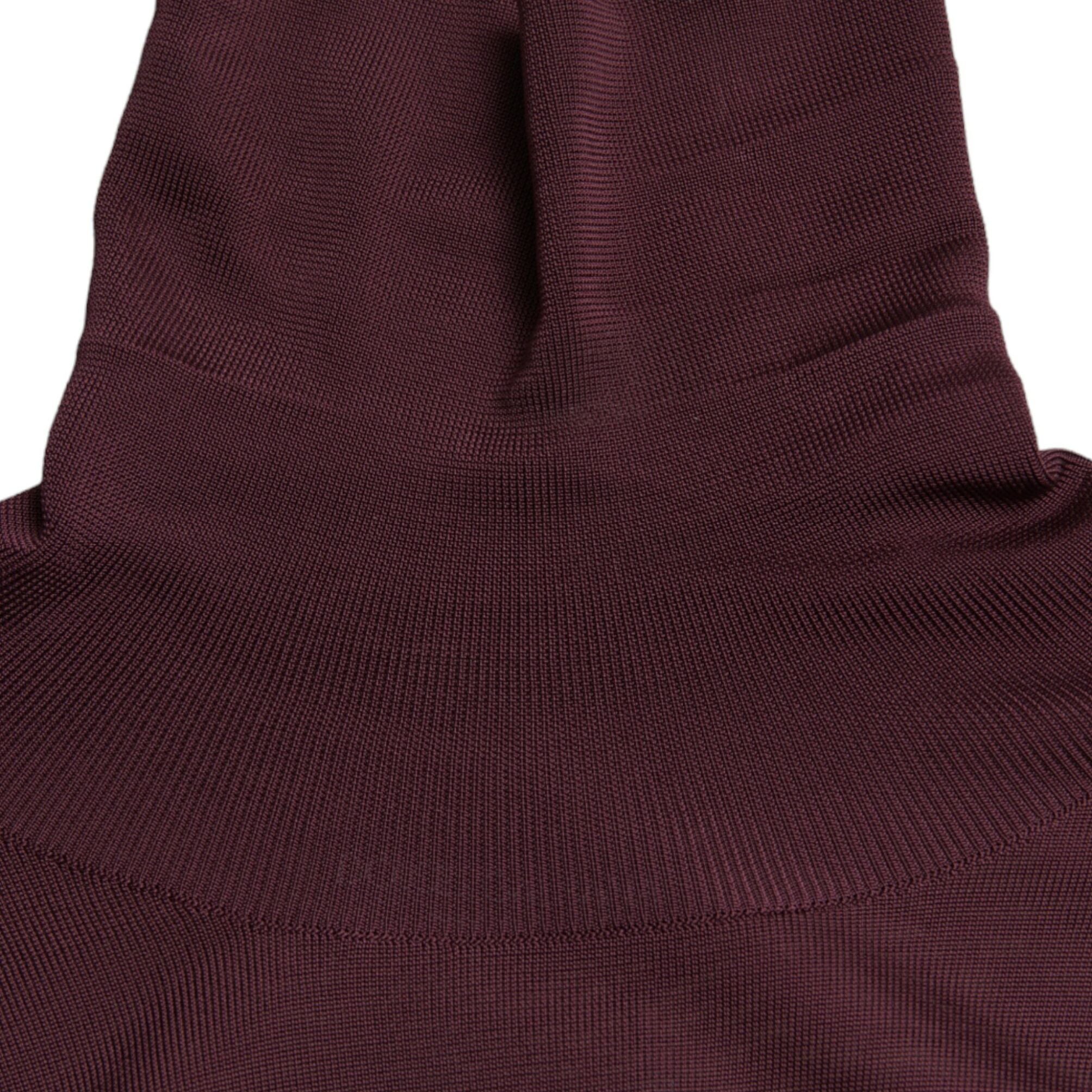 Dolce & Gabbana Maroon Viscose Turtleneck Pullover Sweater