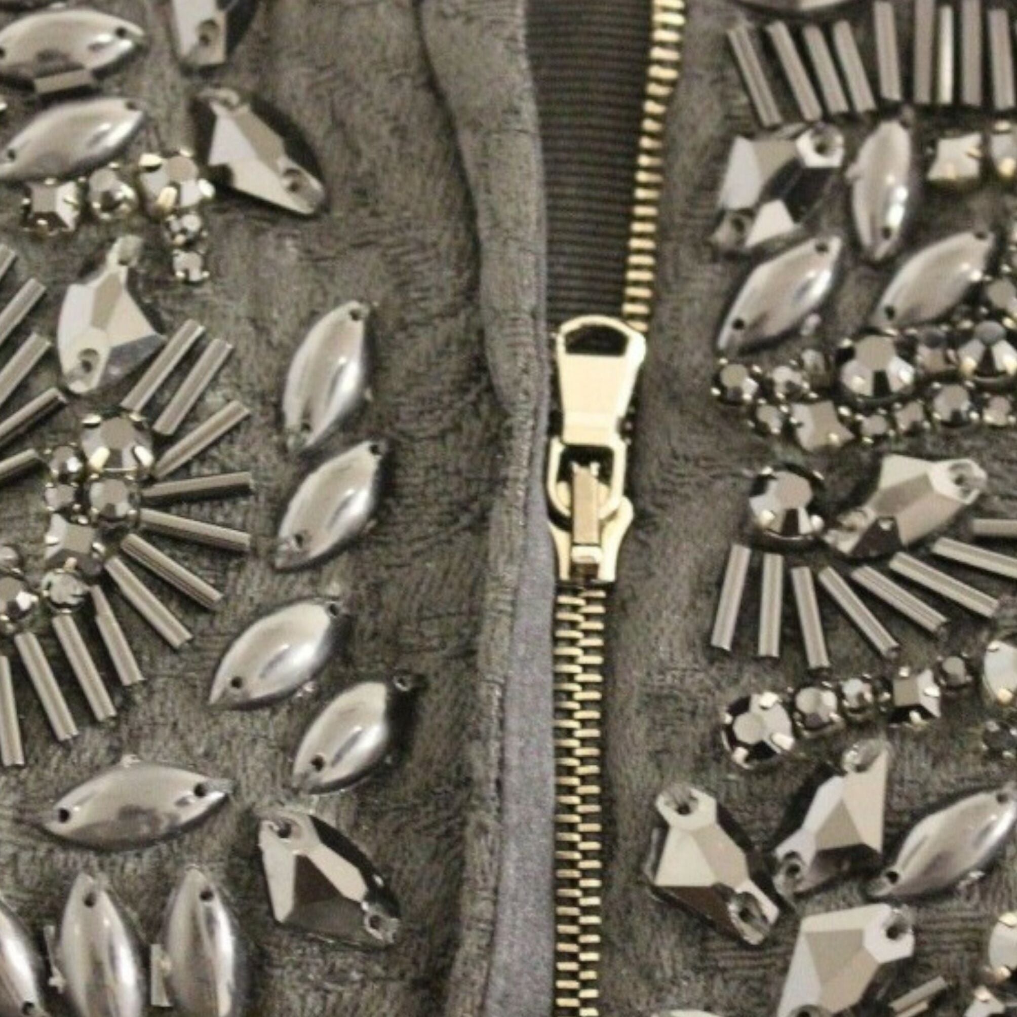 Dolce & Gabbana Black floral crystal embedded dress