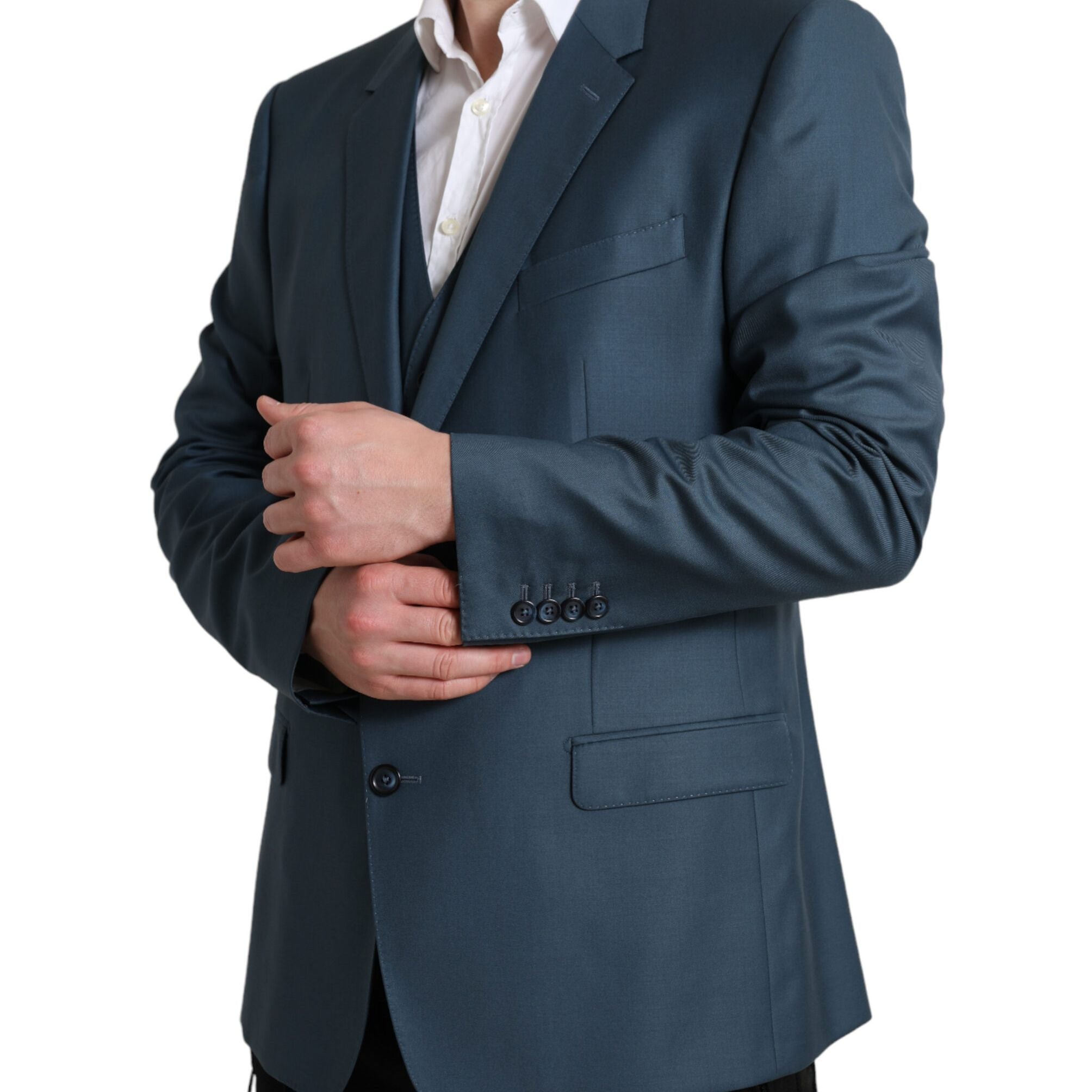 Dolce & Gabbana Green Single Breasted 2 Piece MARTINI Suit