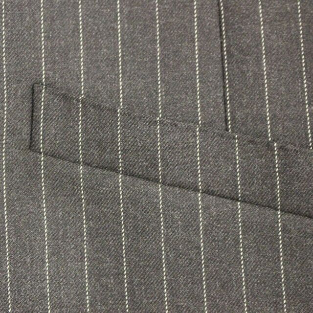 Dolce & Gabbana Gray Striped Wool Logo Vest Gilet Weste