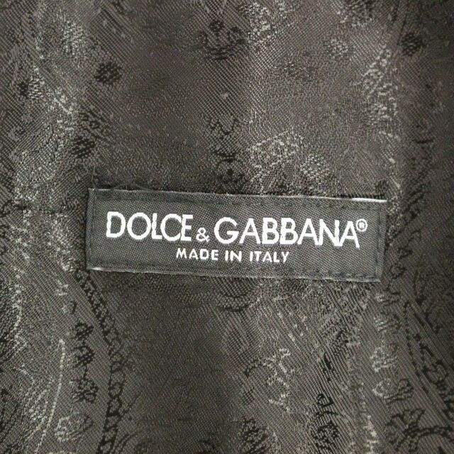 Dolce & Gabbana Black Striped Wool Logo Vest Gilet Weste