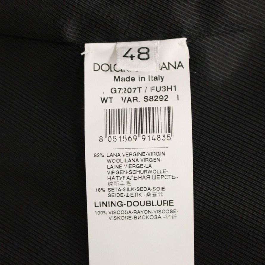 Dolce & Gabbana Gray Wool Silk Dress Vest Gilet Weste