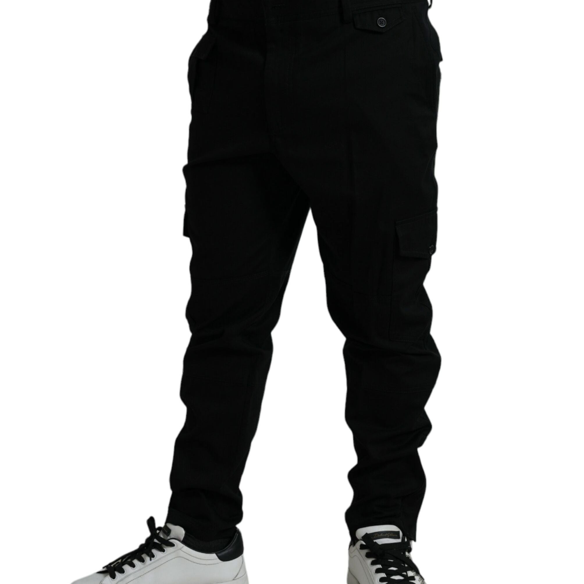 Dolce & Gabbana Black Gray slim Cotton Denim Jeans