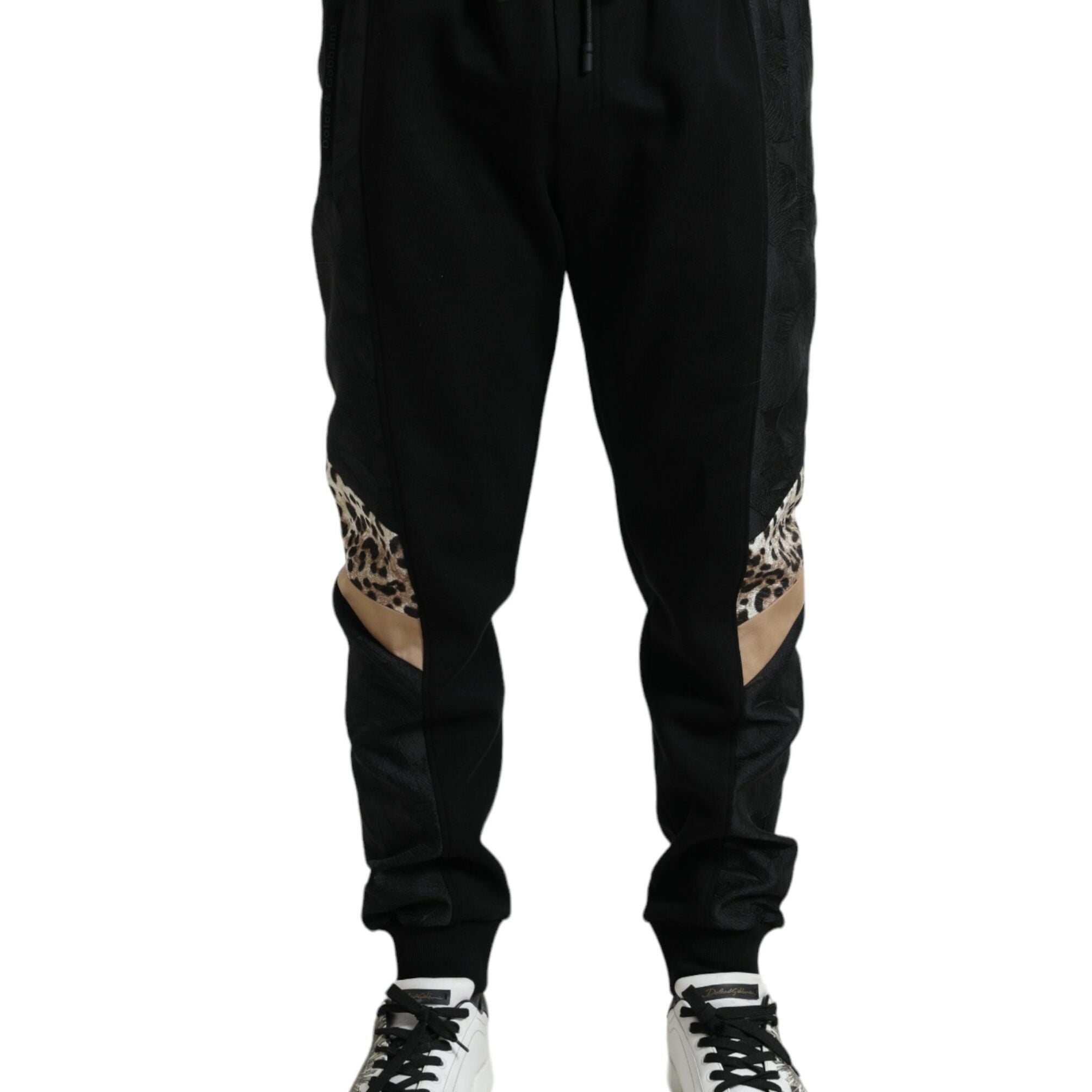 Dolce & Gabbana Black Cotton Slim Stretch Jogger Pants