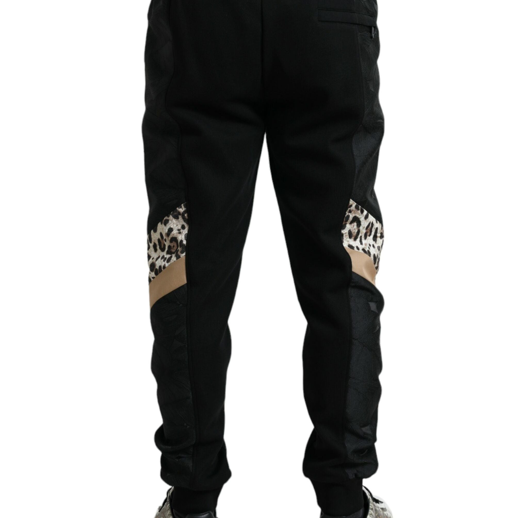 Dolce & Gabbana Black Cotton Slim Stretch Jogger Pants