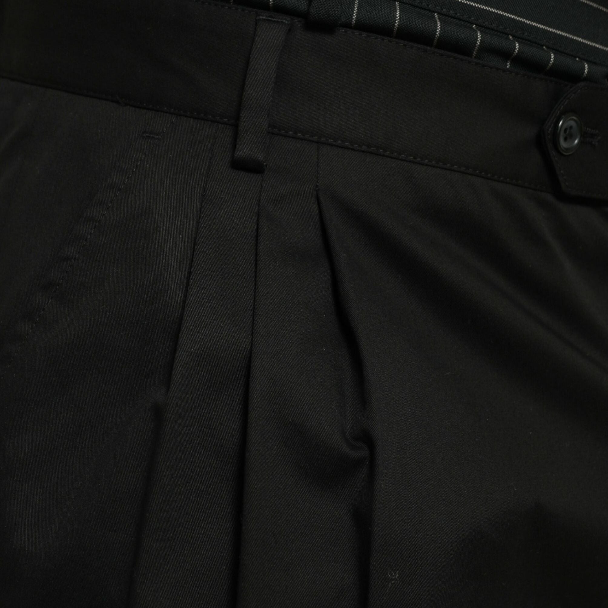 Dolce & Gabbana Black Cotton Stretch Cargo Bermuda Shorts