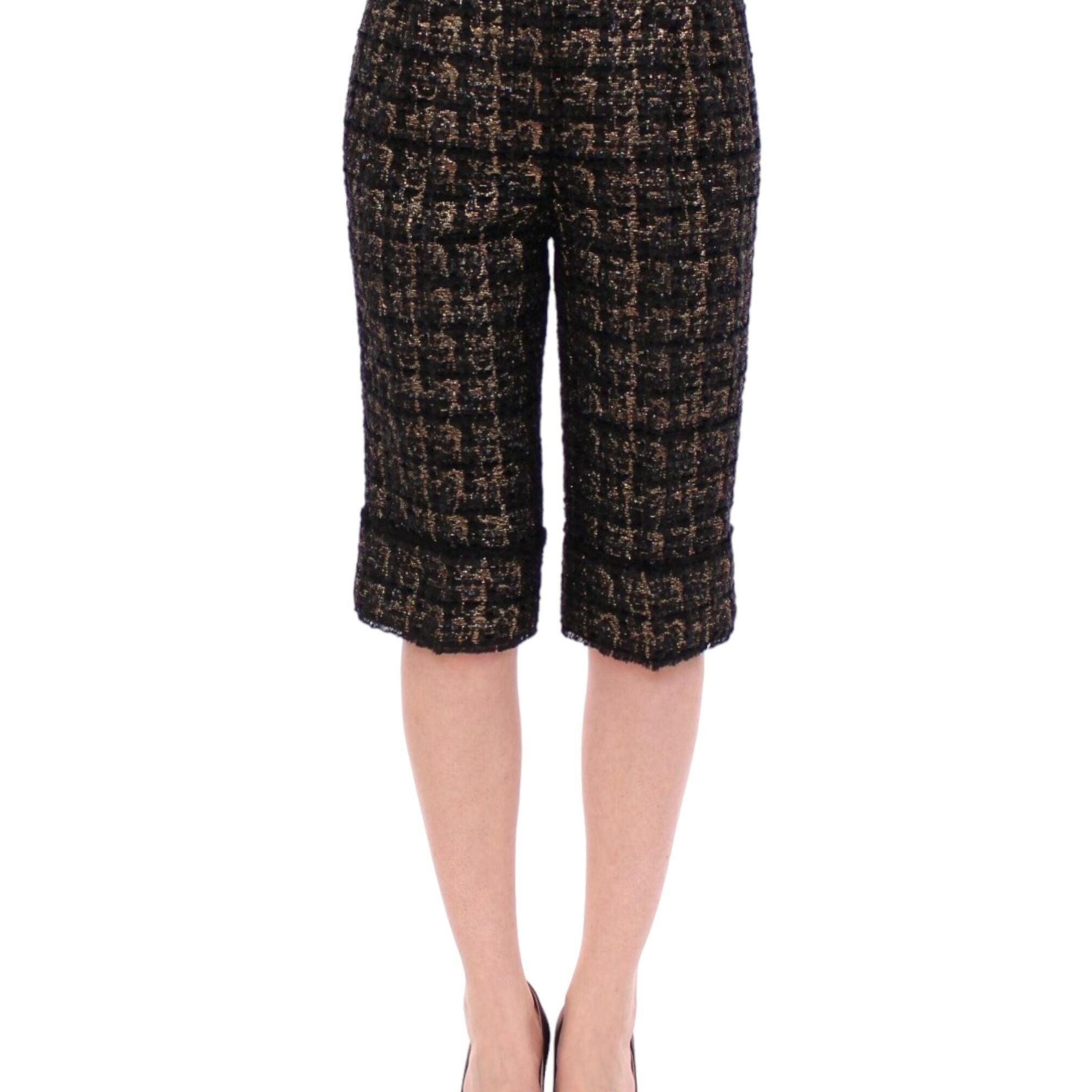 Dolce & Gabbana Black fabric shorts pants