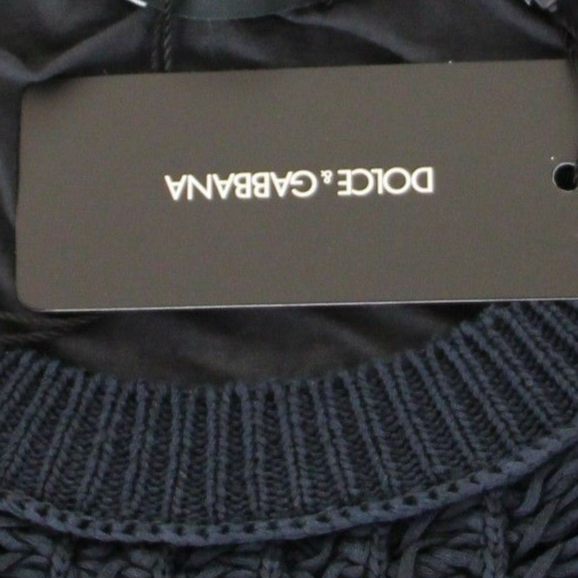 Dolce & Gabbana Blue Runway Netz Pullover Netted Sweater