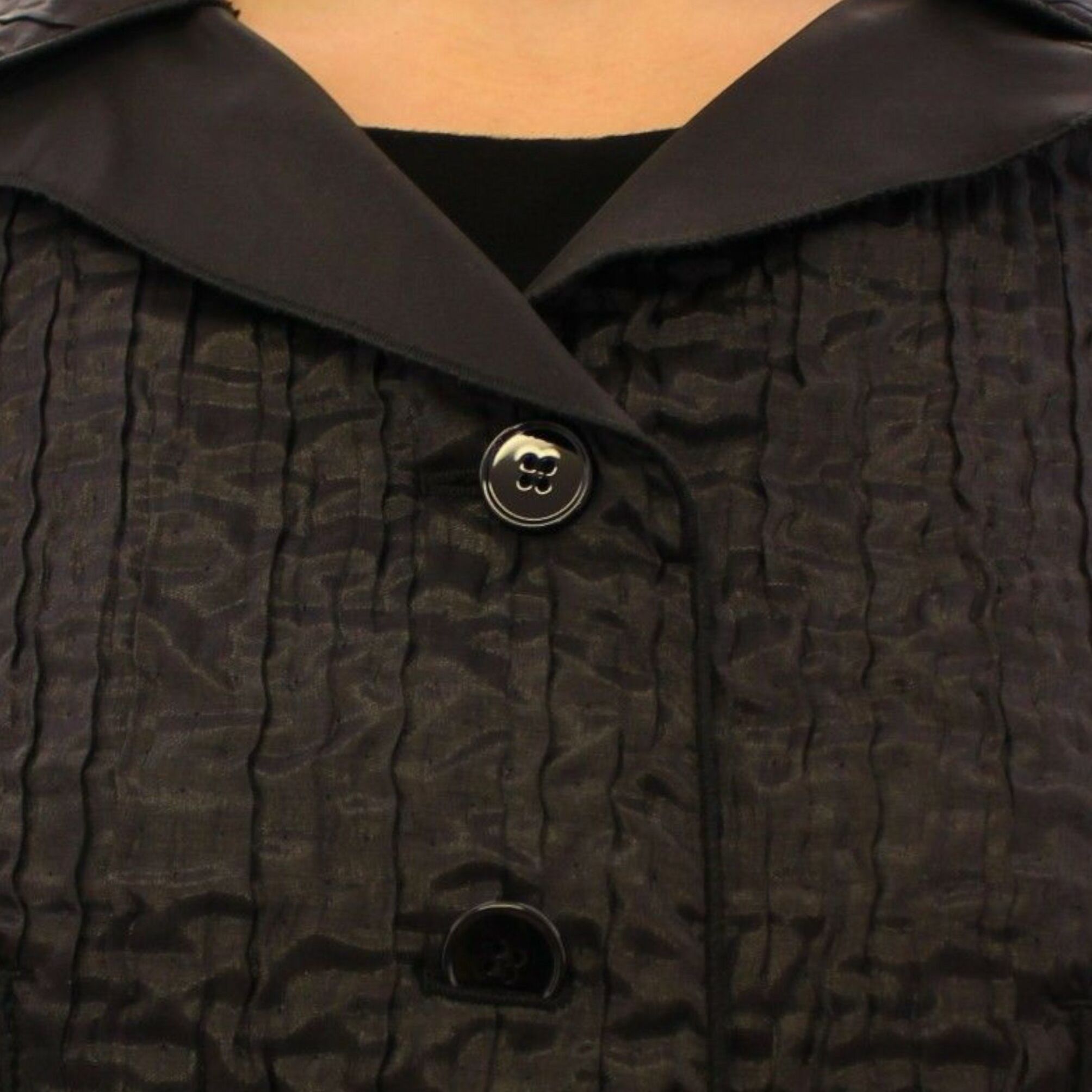 Dolce & Gabbana Black Short Bolero Shrug Jacket Coat