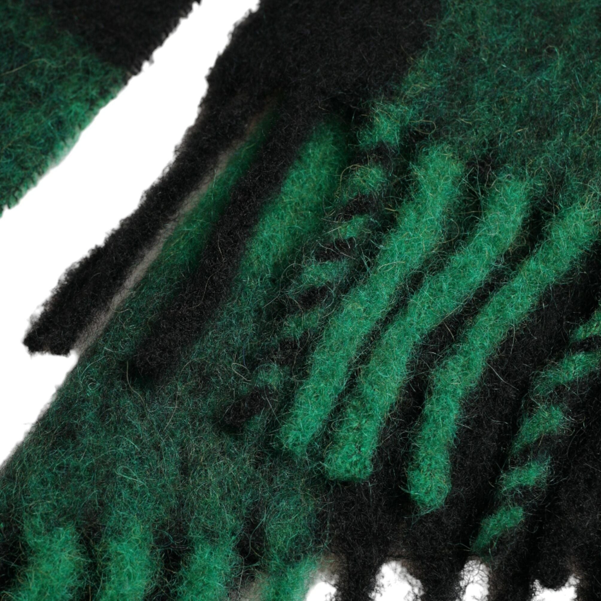 Dolce & Gabbana Black Green Buffalo Check Poncho Coat Jacket