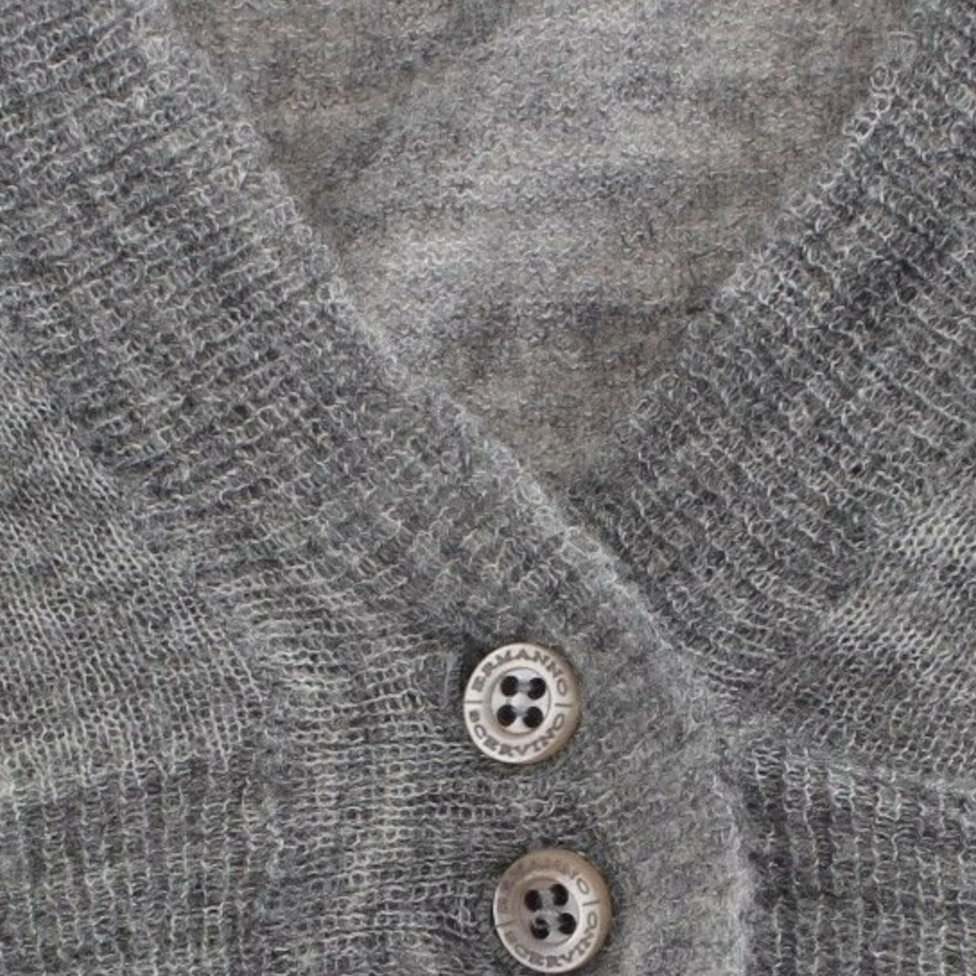 Ermanno Scervino Lingerie Knit Gray Bolero Sweater Cardigan