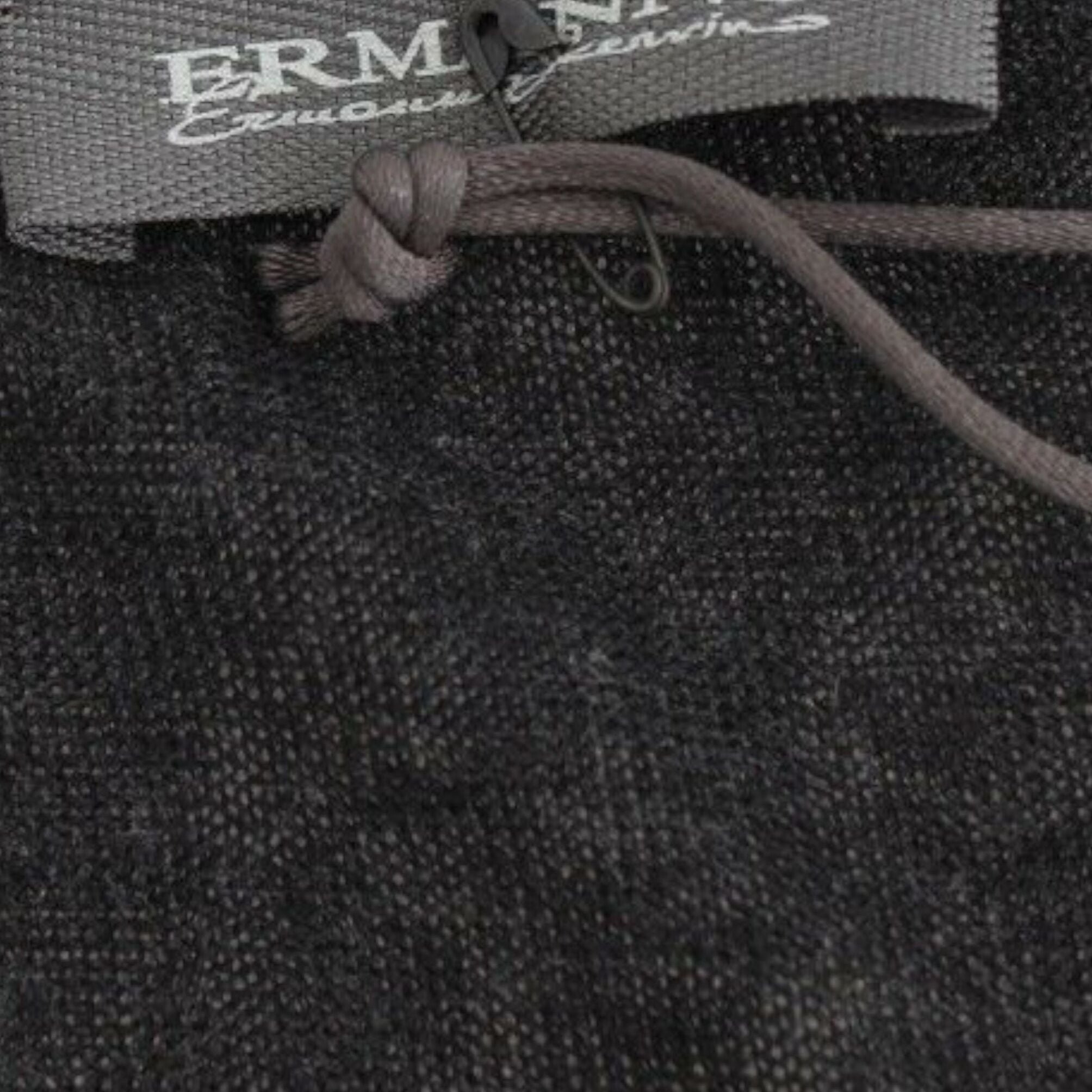 Ermanno Scervino Black Wool Blend Stretch Long Sleeve Sweater