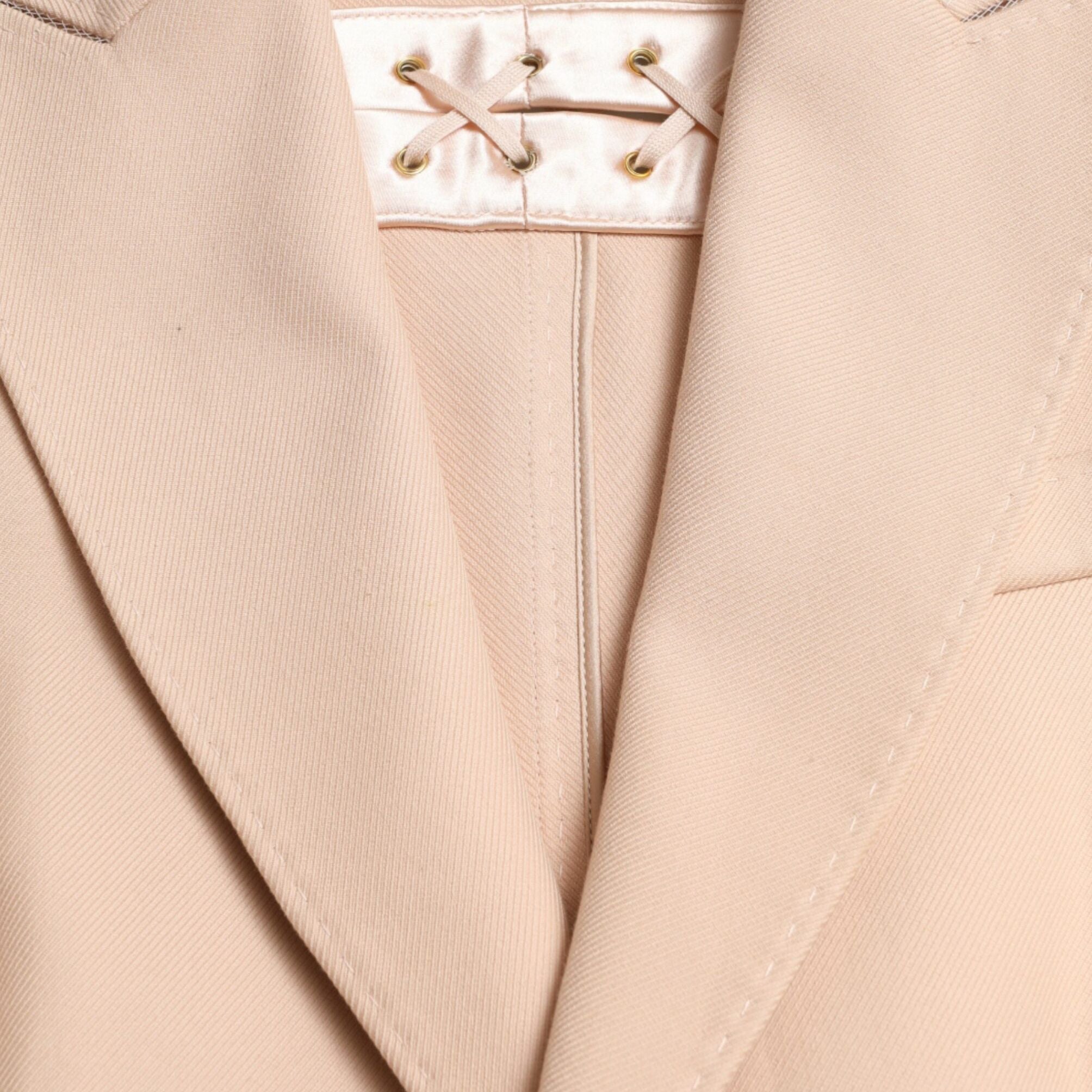 Dolce & Gabbana Beige Cotton Single Breasted Long Coat Jacket