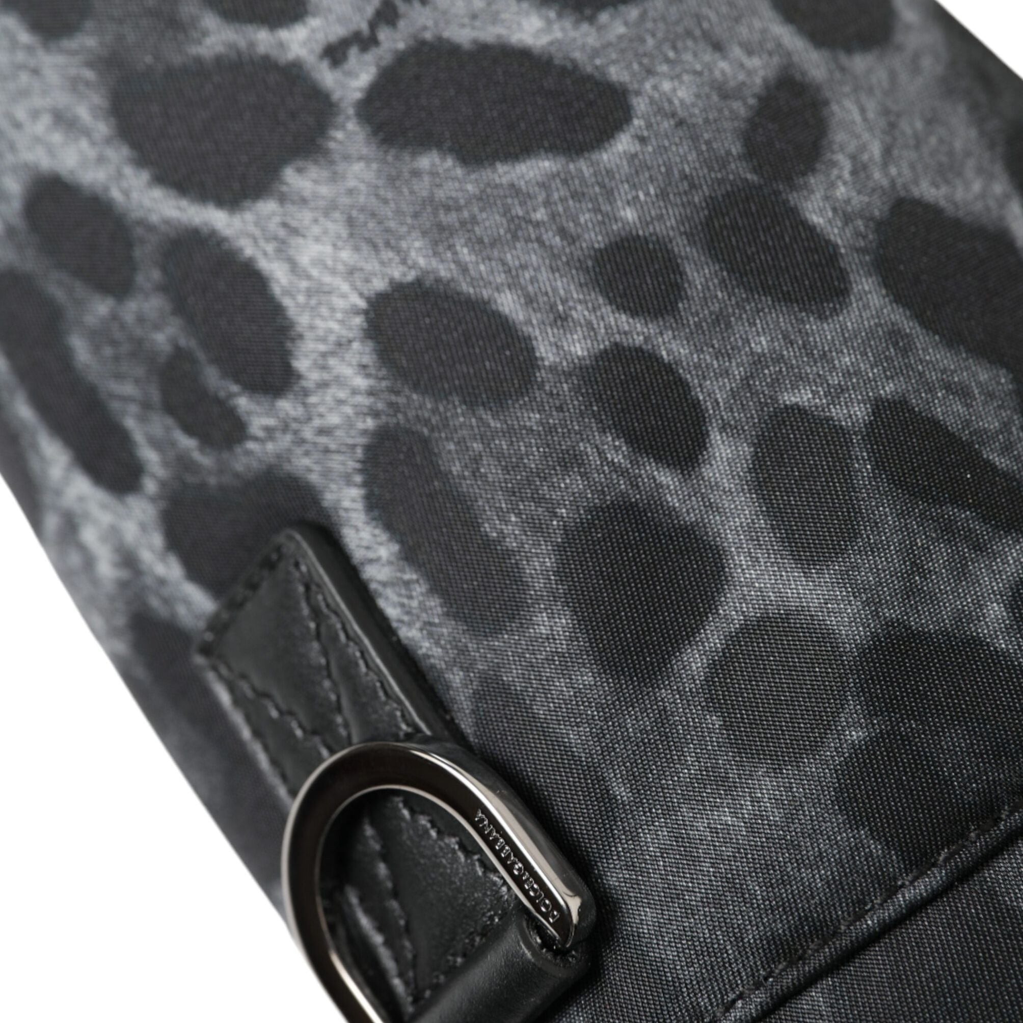 Dolce & Gabbana Black Leopard Round Slim Tote Bottle Cage Bag