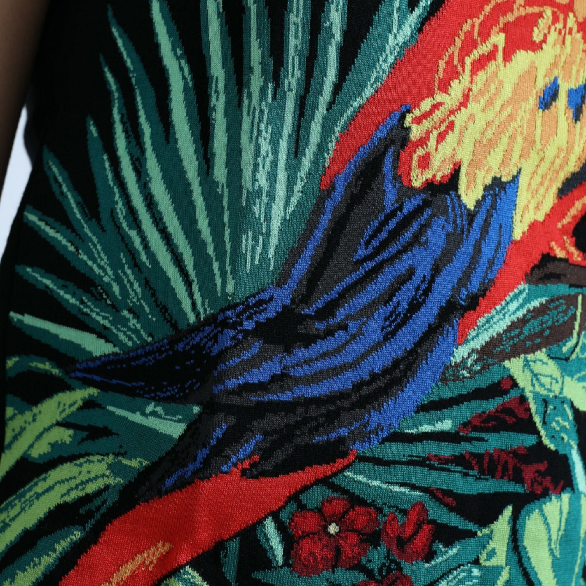 Dolce & Gabbana Black Jungle Crew Neck Sleeveless Tank Top