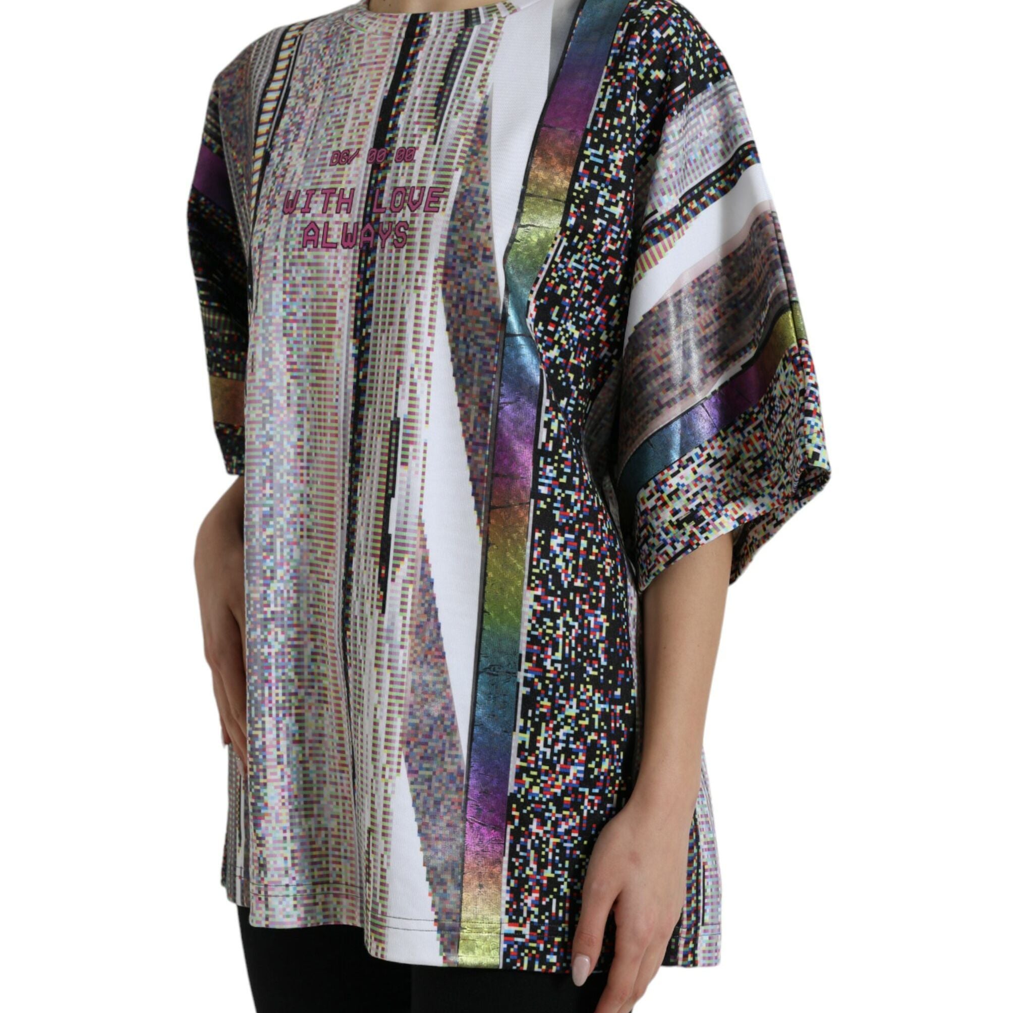 Dolce & Gabbana Multicolor With Love Always Print T-shirt