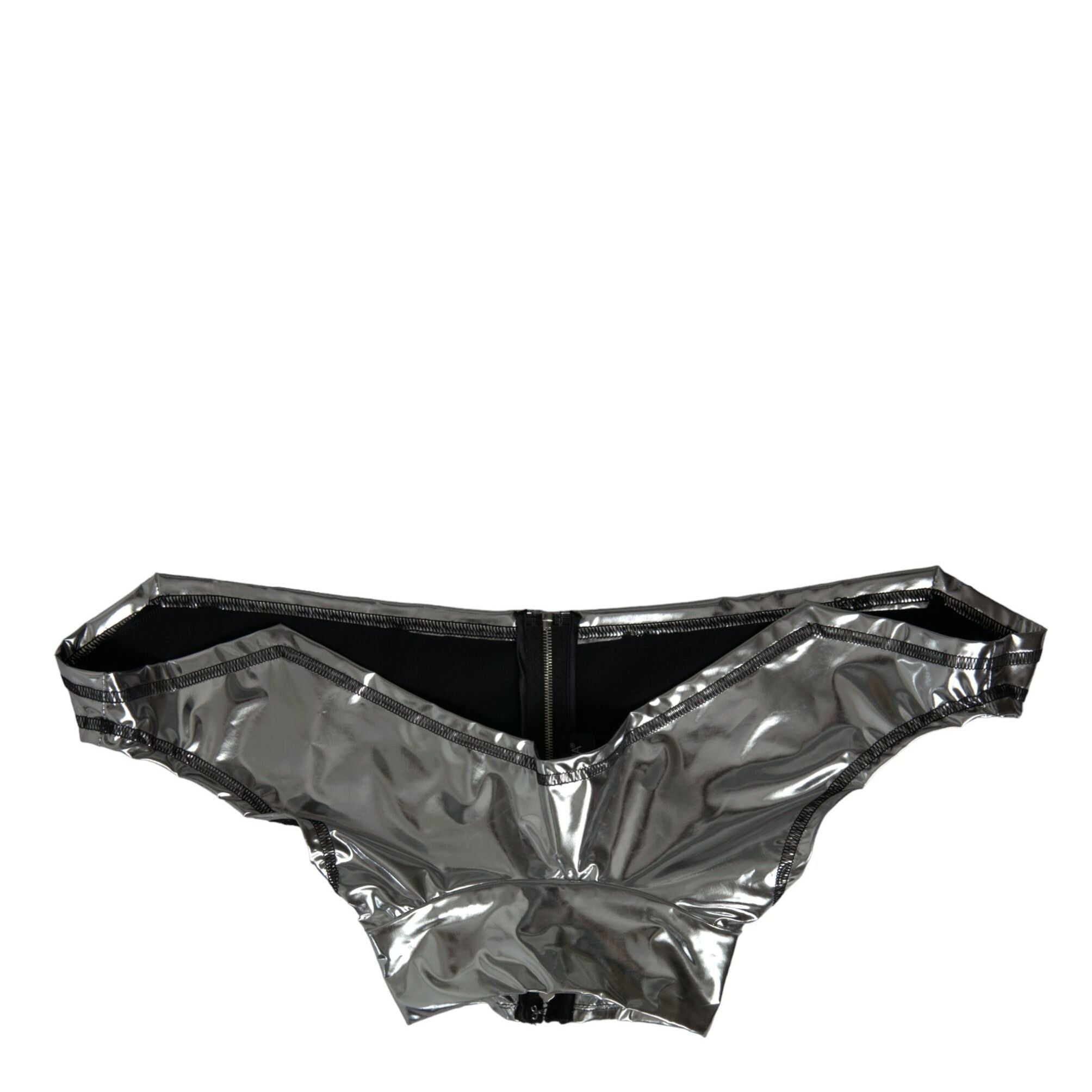 Dolce & Gabbana Silver Polyester Stretch Top