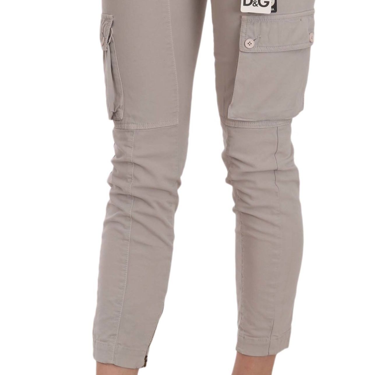 Dolce & Gabbana Casual Fitted Khaki Trousers Pants