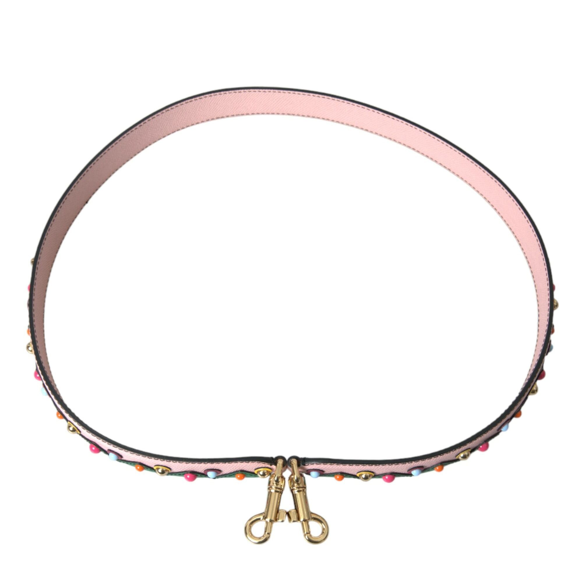 Dolce & Gabbana Pink Leather Handbag Accessory Shoulder Strap