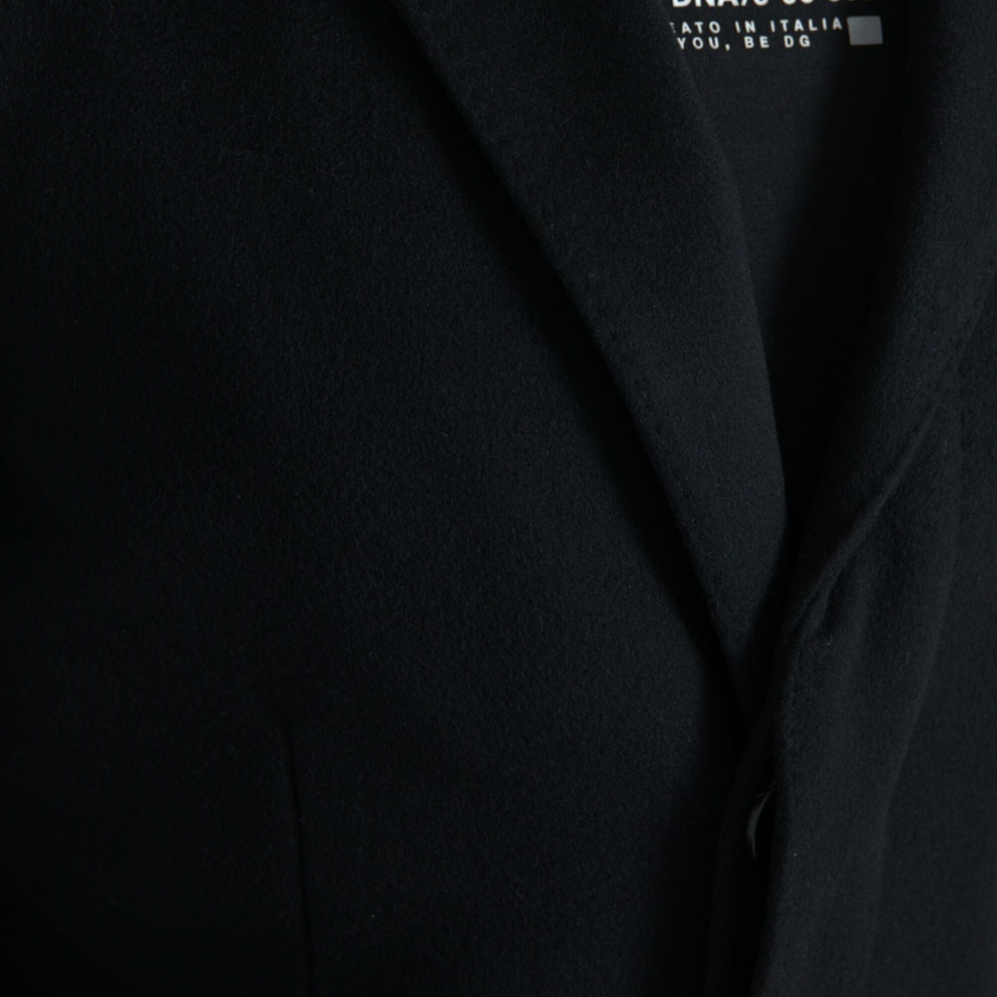 Dolce & Gabbana Black Single Breasted Trench Coat Jacket