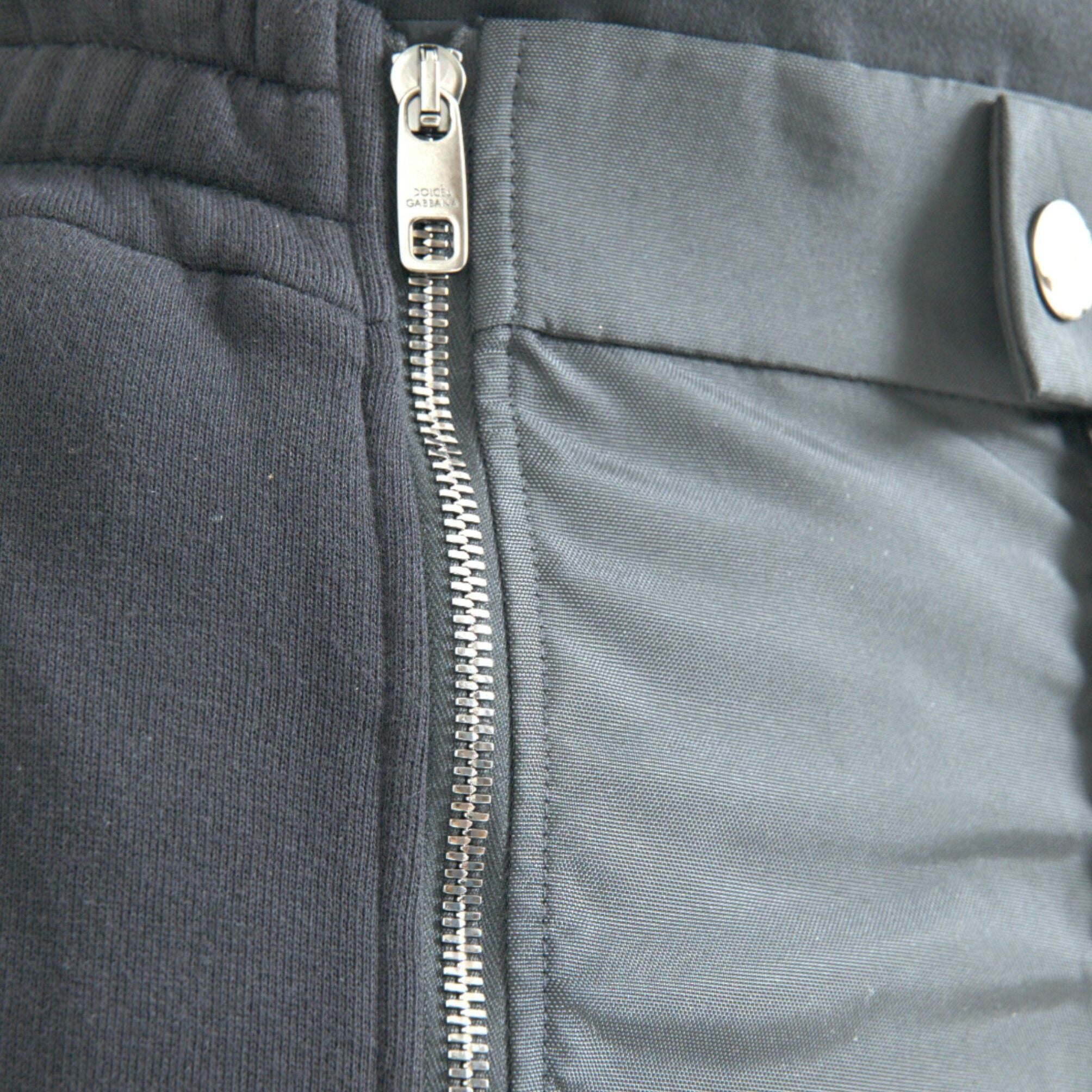 Dolce & Gabbana Black Cotton Blend Skinny Pants
