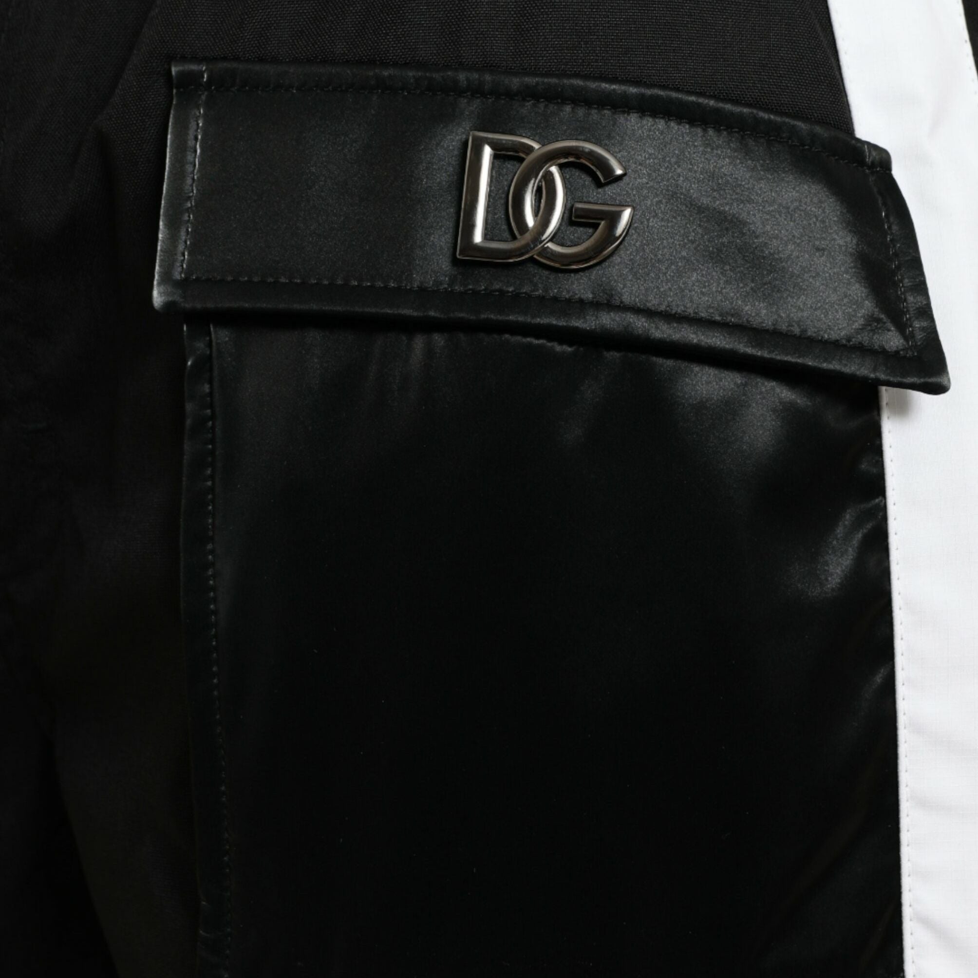 Dolce & Gabbana Black Nylon Cargo Jogger Men Sweatpants Pants