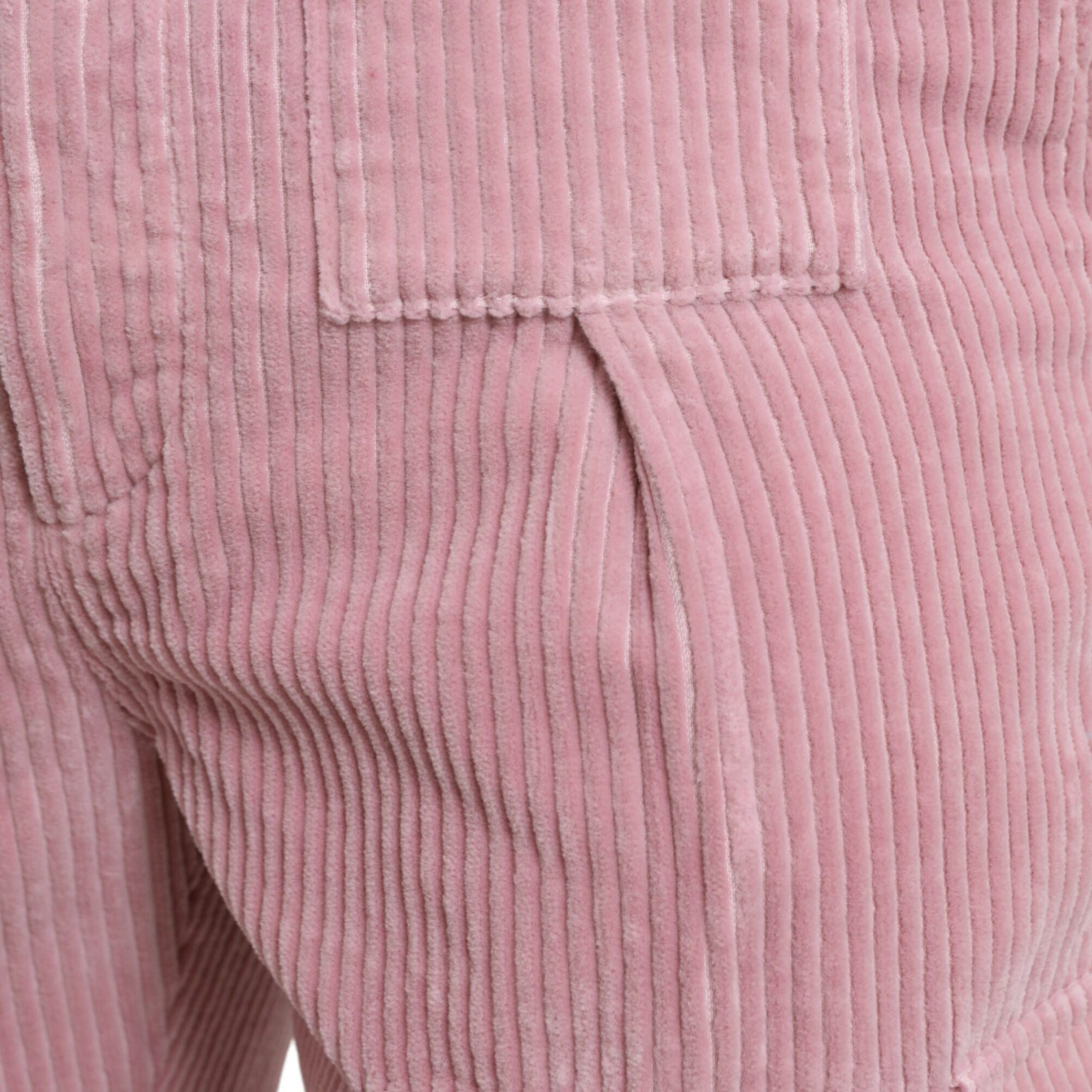 Dolce & Gabbana Pink Corduroy Cotton Stretch Skinny Cargo Jeans