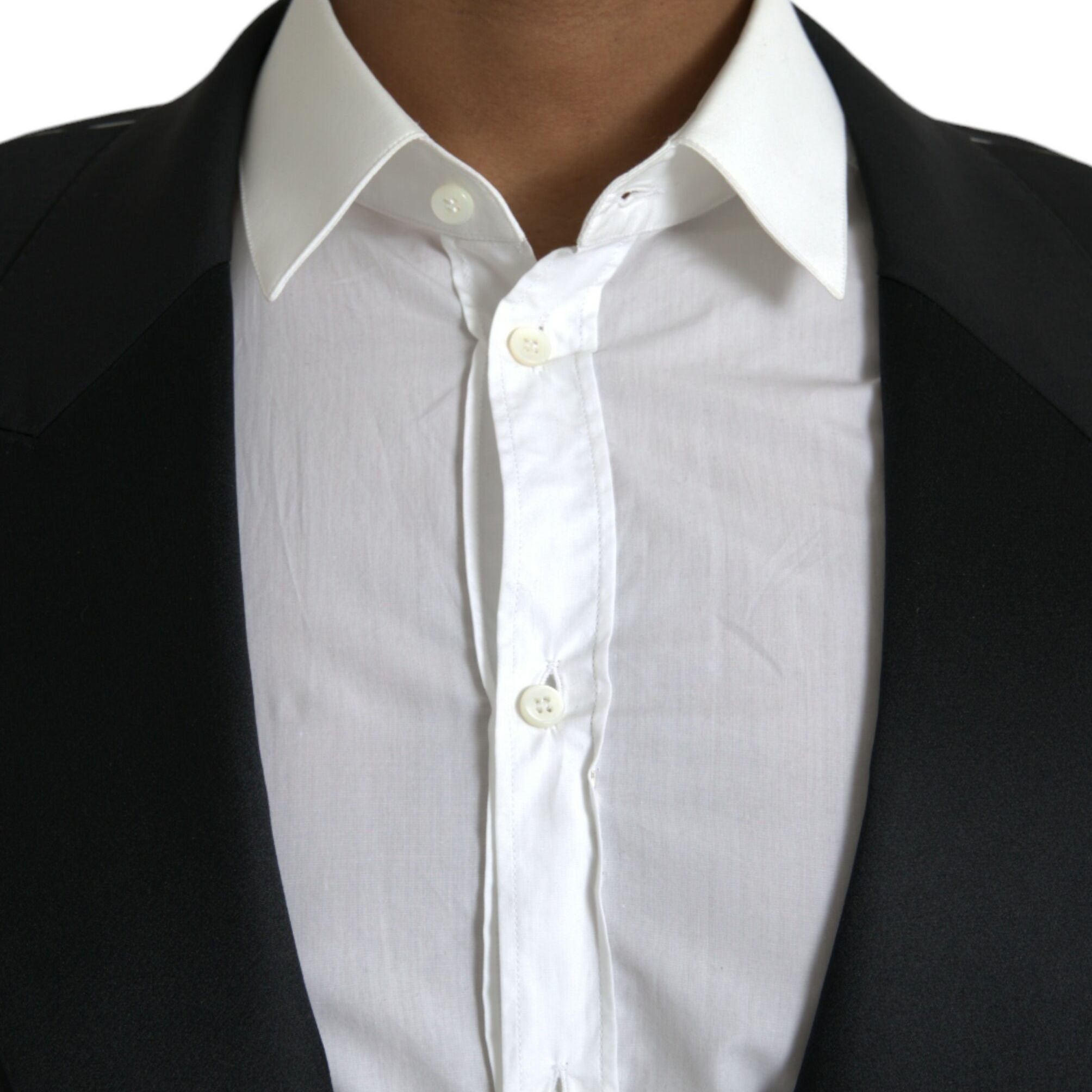 Dolce & Gabbana Black SICILIA Single Breasted Coat Blazer