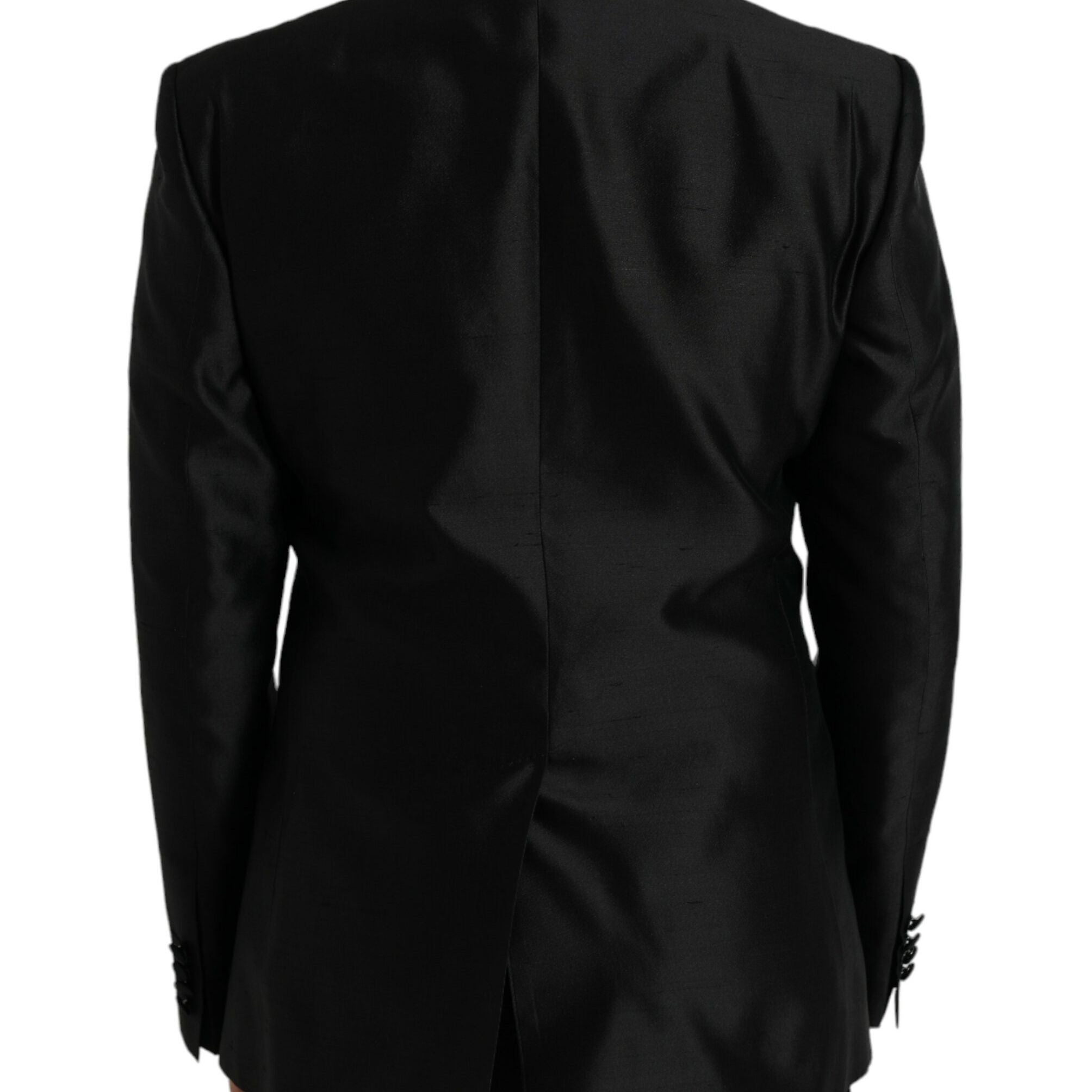 Dolce & Gabbana Black MARTINI Single Breasted Coat Blazer