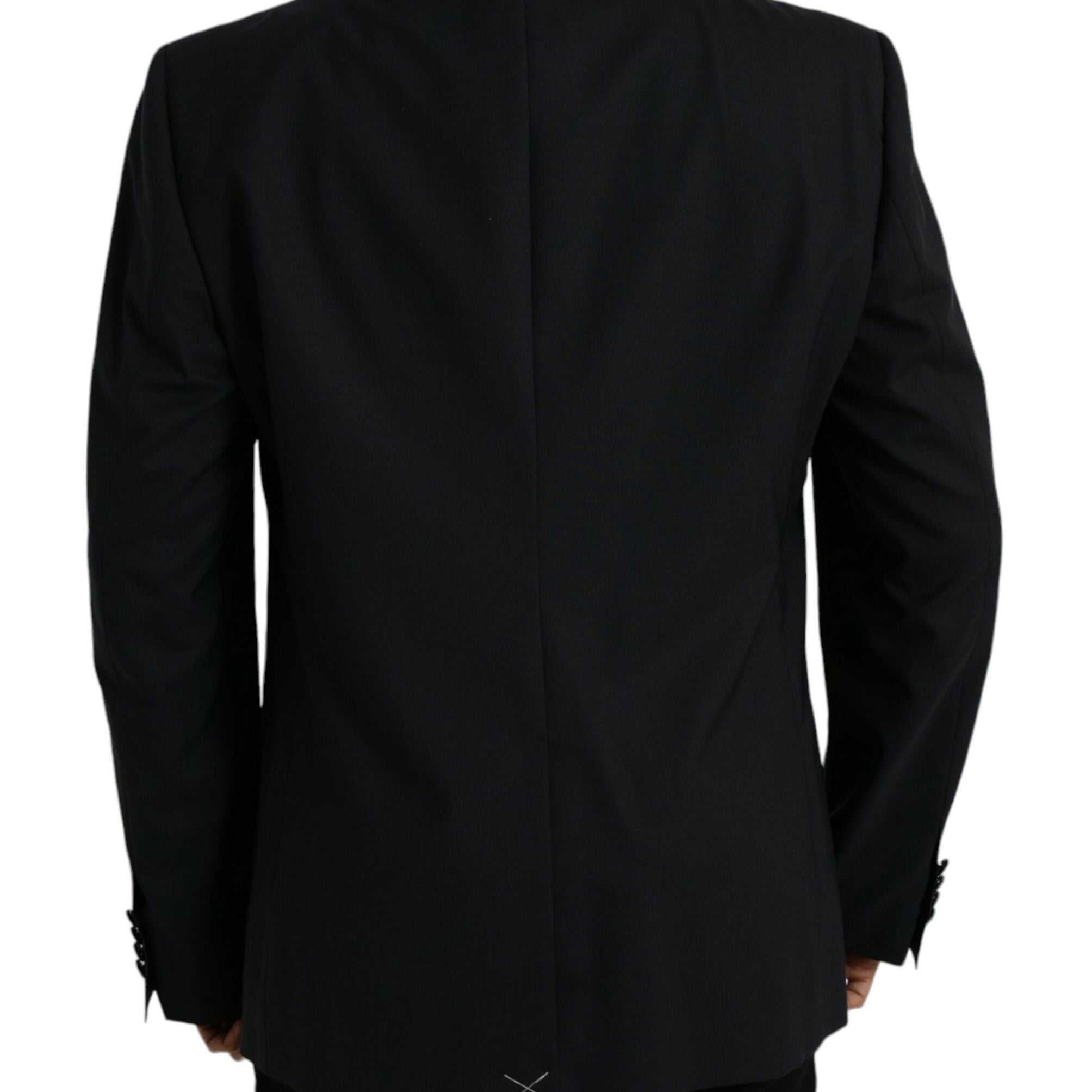 Dolce & Gabbana Blue MARTINI Single Breasted Coat Blazer