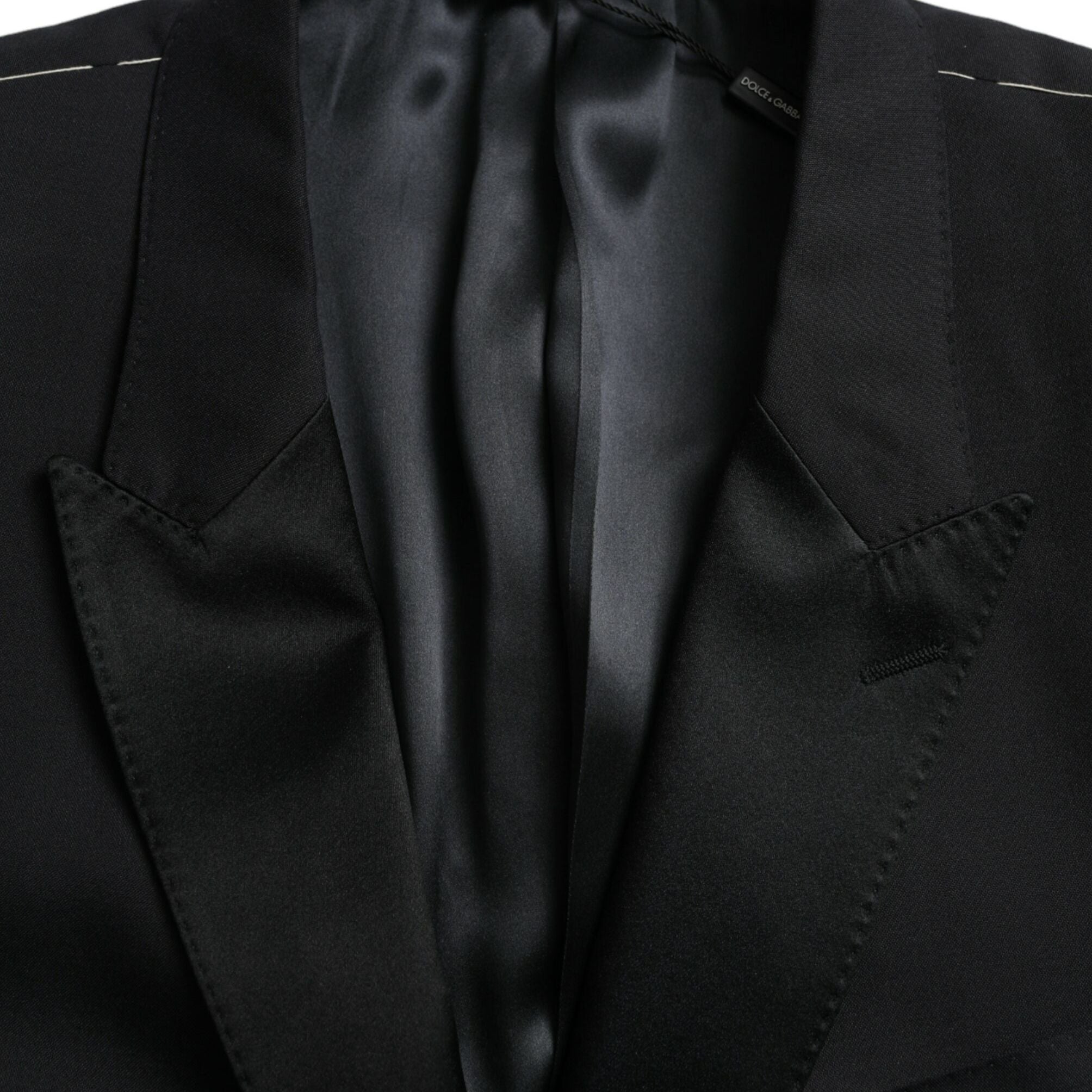 Dolce & Gabbana Blue MARTINI Single Breasted Coat Blazer