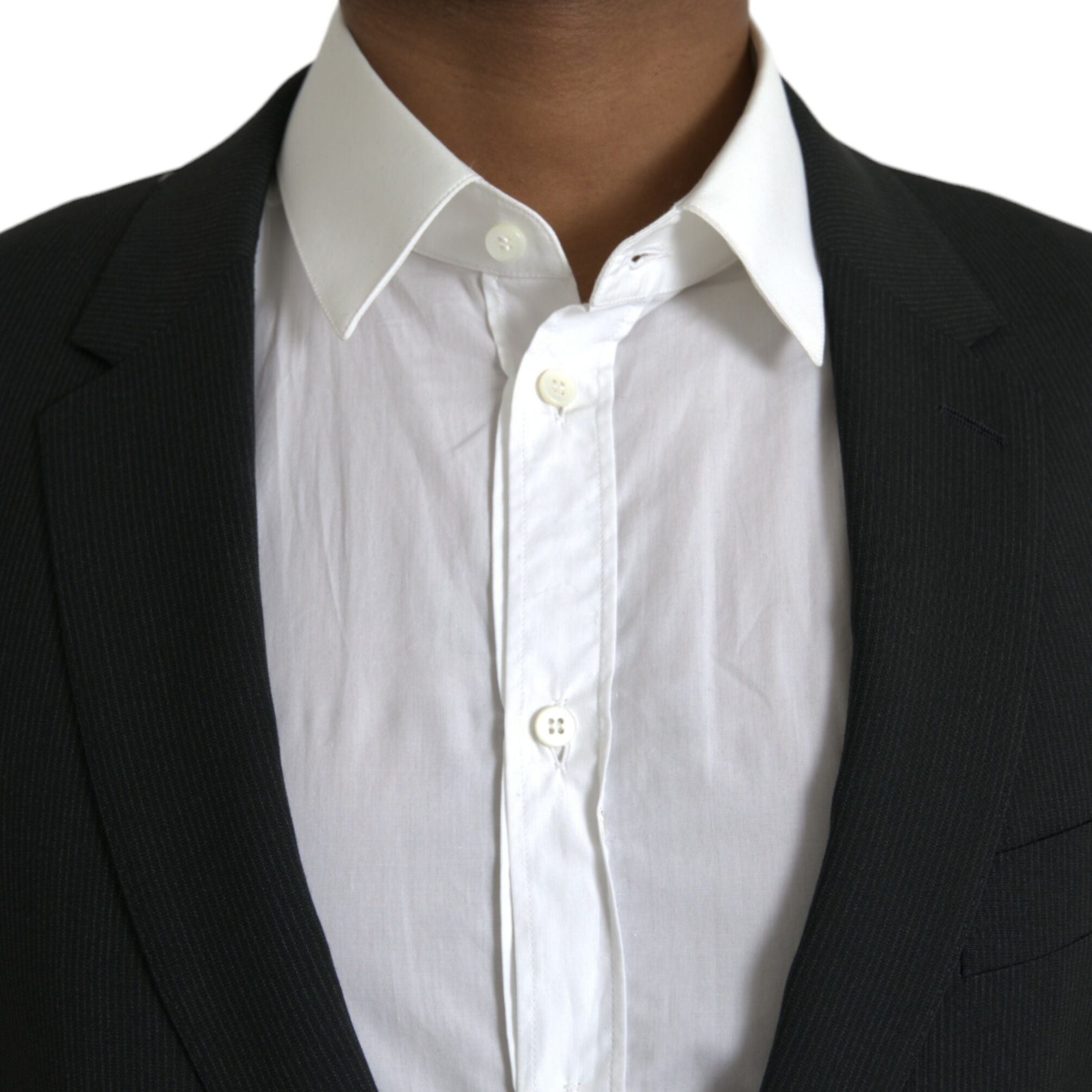 Dolce & Gabbana Blue MARTINI Shawl Single Breasted Blazer
