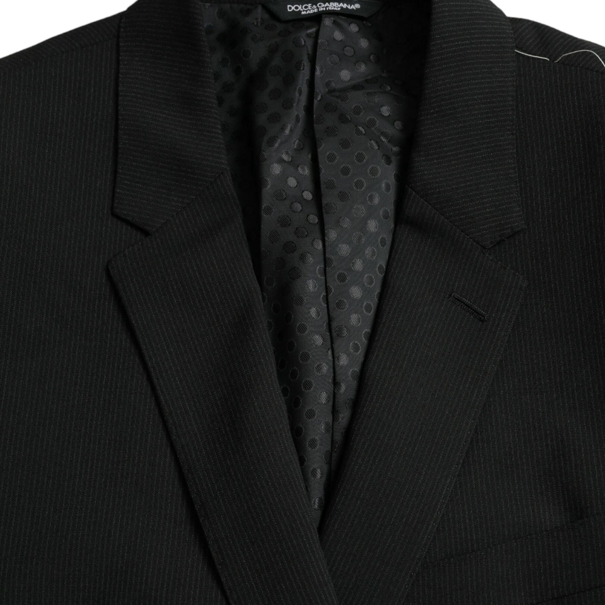 Dolce & Gabbana Blue MARTINI Shawl Single Breasted Blazer