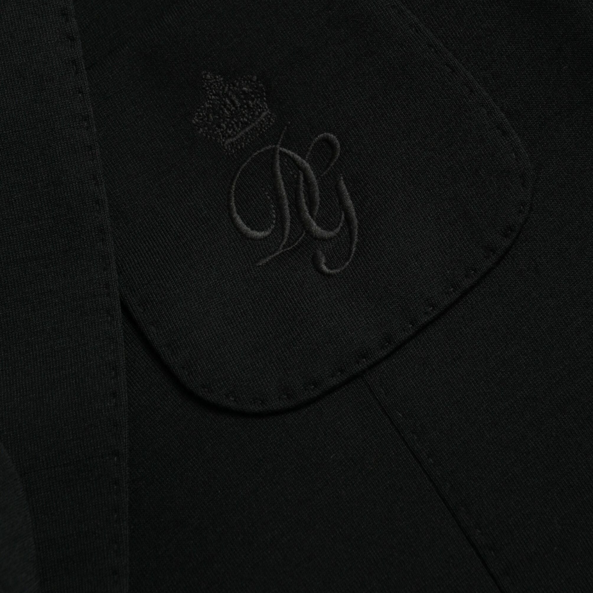 Dolce & Gabbana Black Wool Notch Single Breasted Coat Blazer