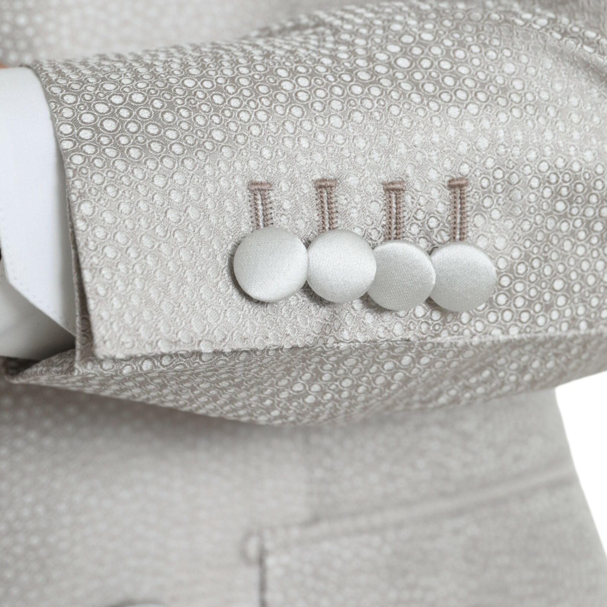 Dolce & Gabbana Off White MARTINI Double Breasted Coat Blazer