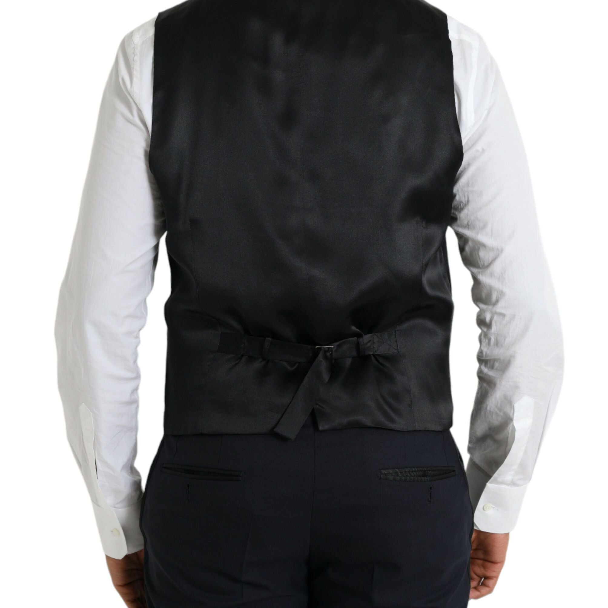 Dolce & Gabbana Dark Blue MARTINI Wool Formal 3 Piece Suit