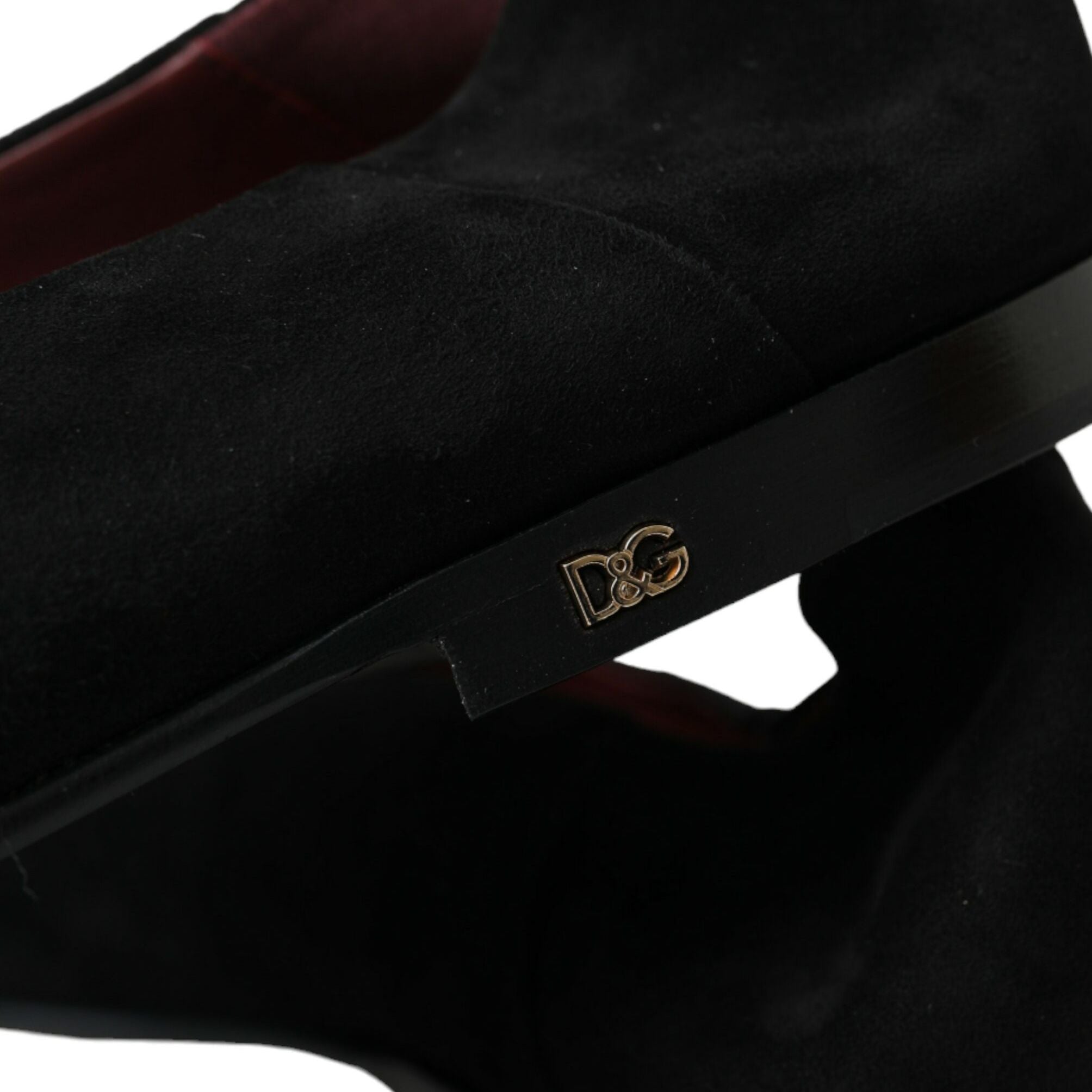 Dolce & Gabbana Black Suede Loafers Formal Dress Slip On Shoes