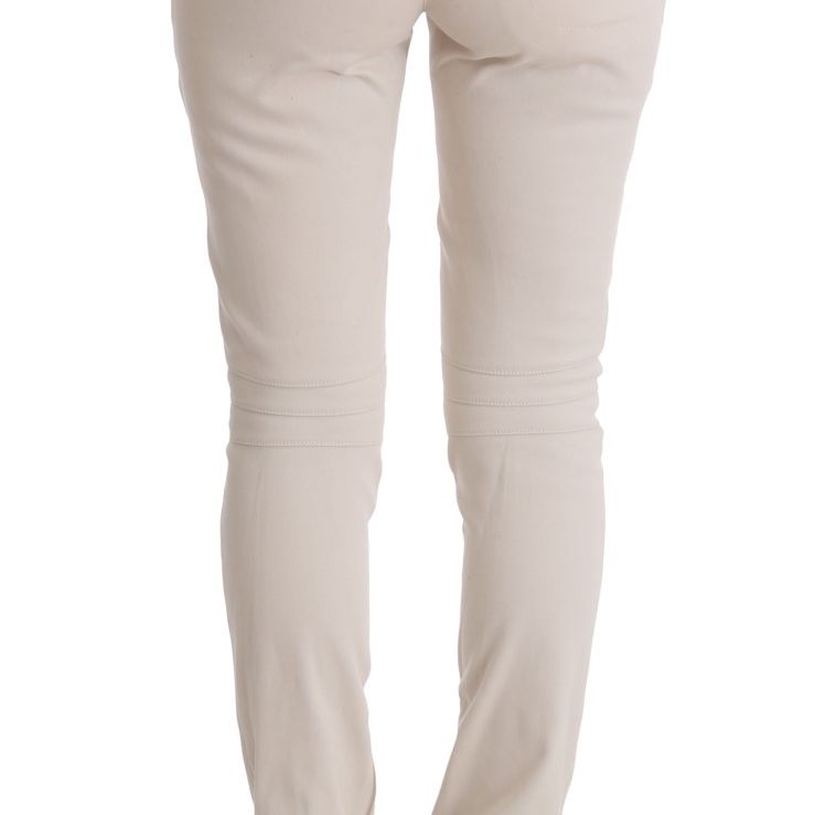 Ermanno Scervino White Slim Fit Casual Jeans