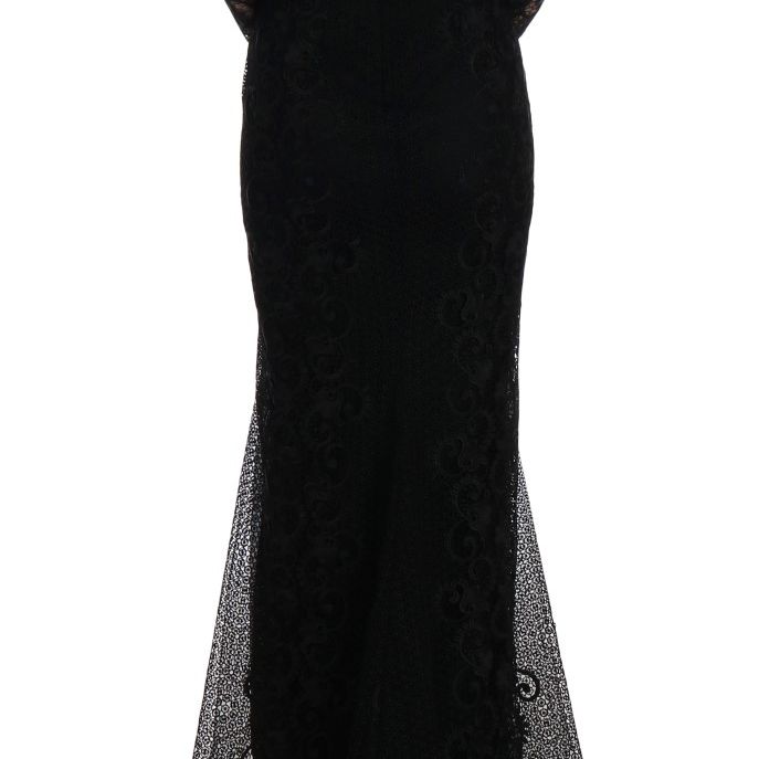 Dolce & Gabbana Black Floral Sheath Dress