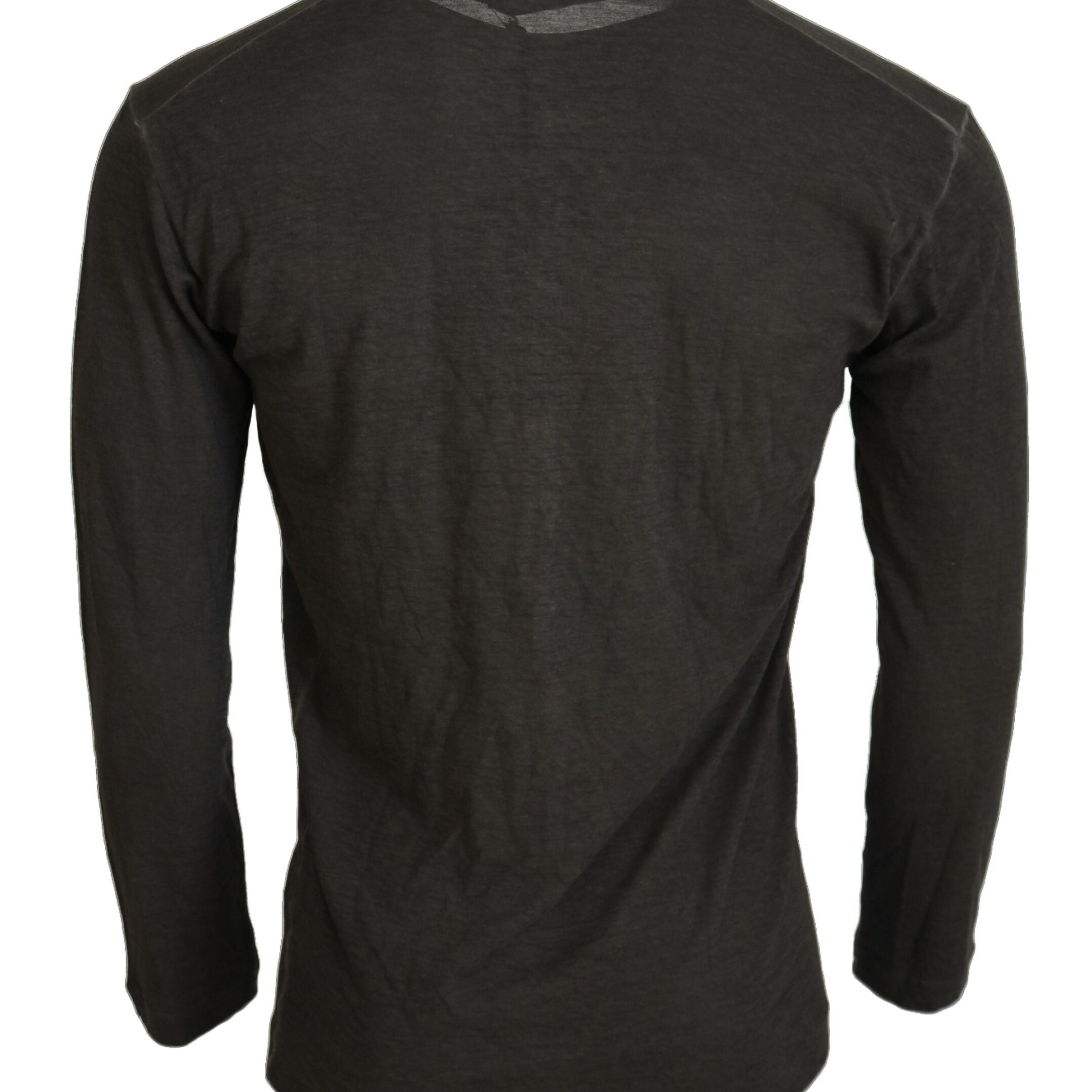 Dsquared² Gray Cotton Linen Long Sleeves Pullover Sweater