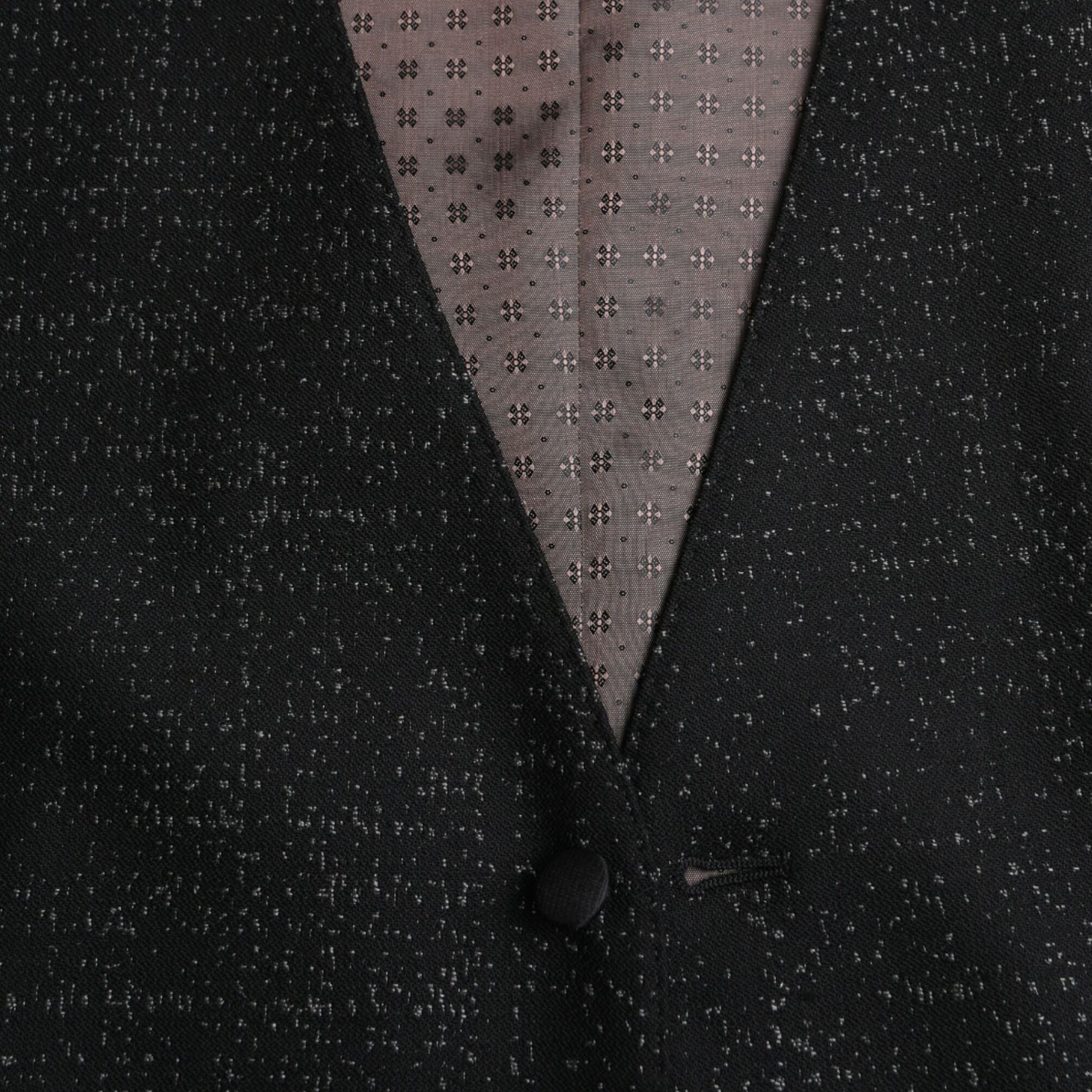 Dolce & Gabbana Black Brown Silk Waistcoat Dress Formal Vest