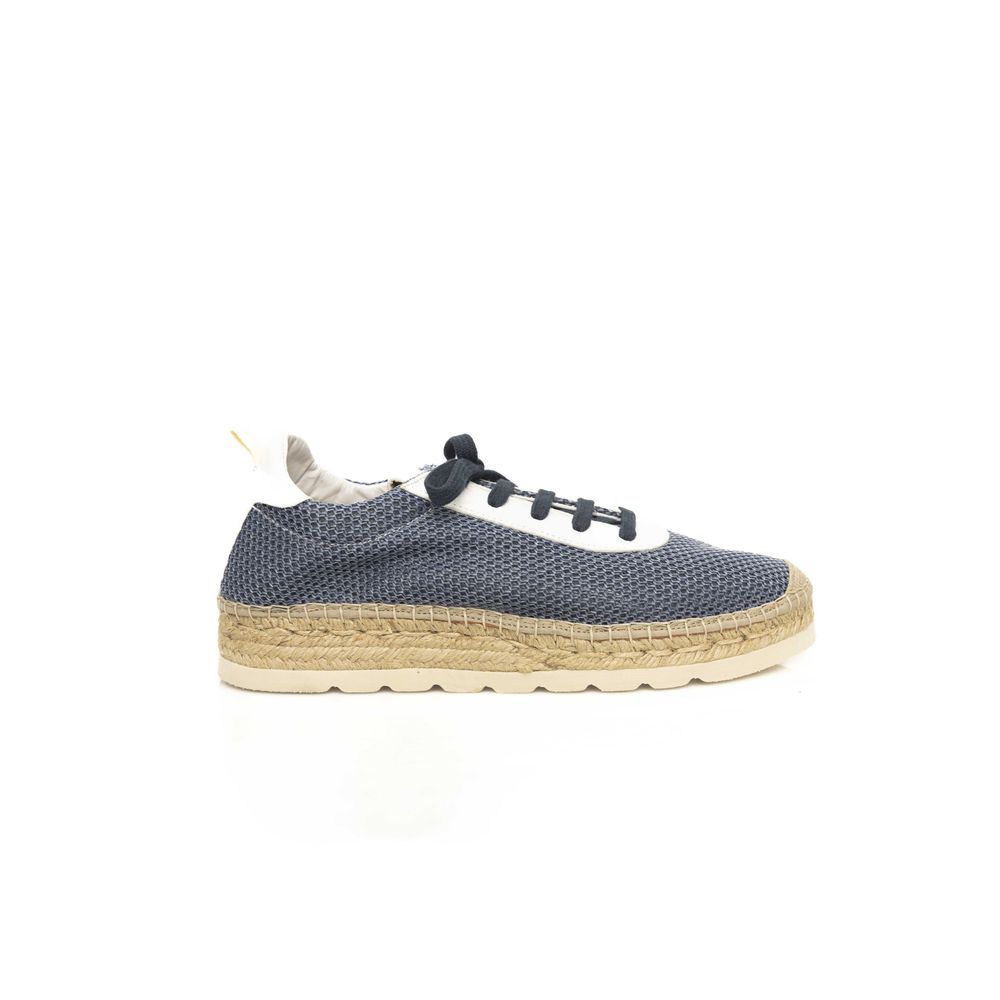 Cerruti 1881 Blue Calfskin Men Sneaker