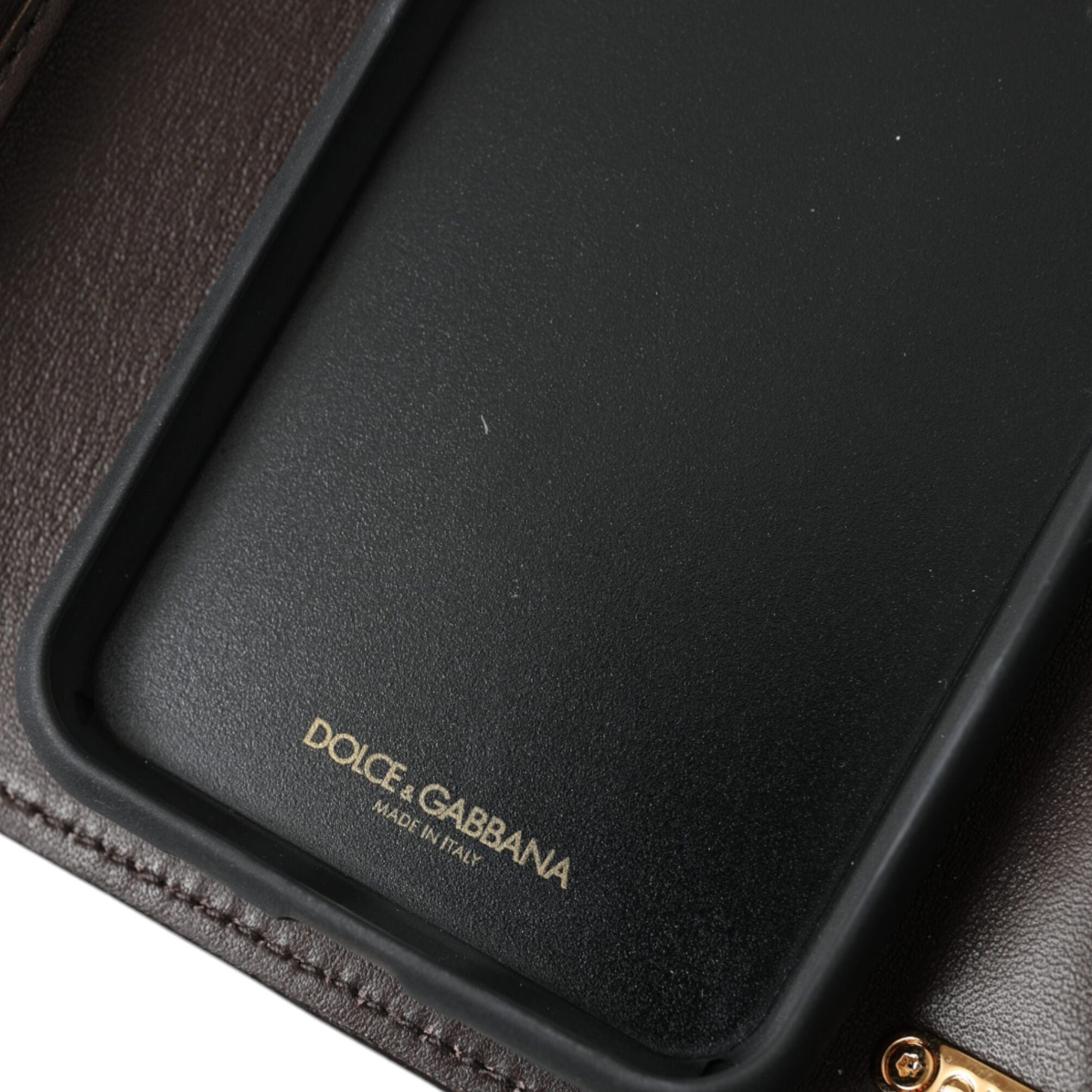 Dolce & Gabbana Brown Python Leather DG Girls Crossbody Phone Bag