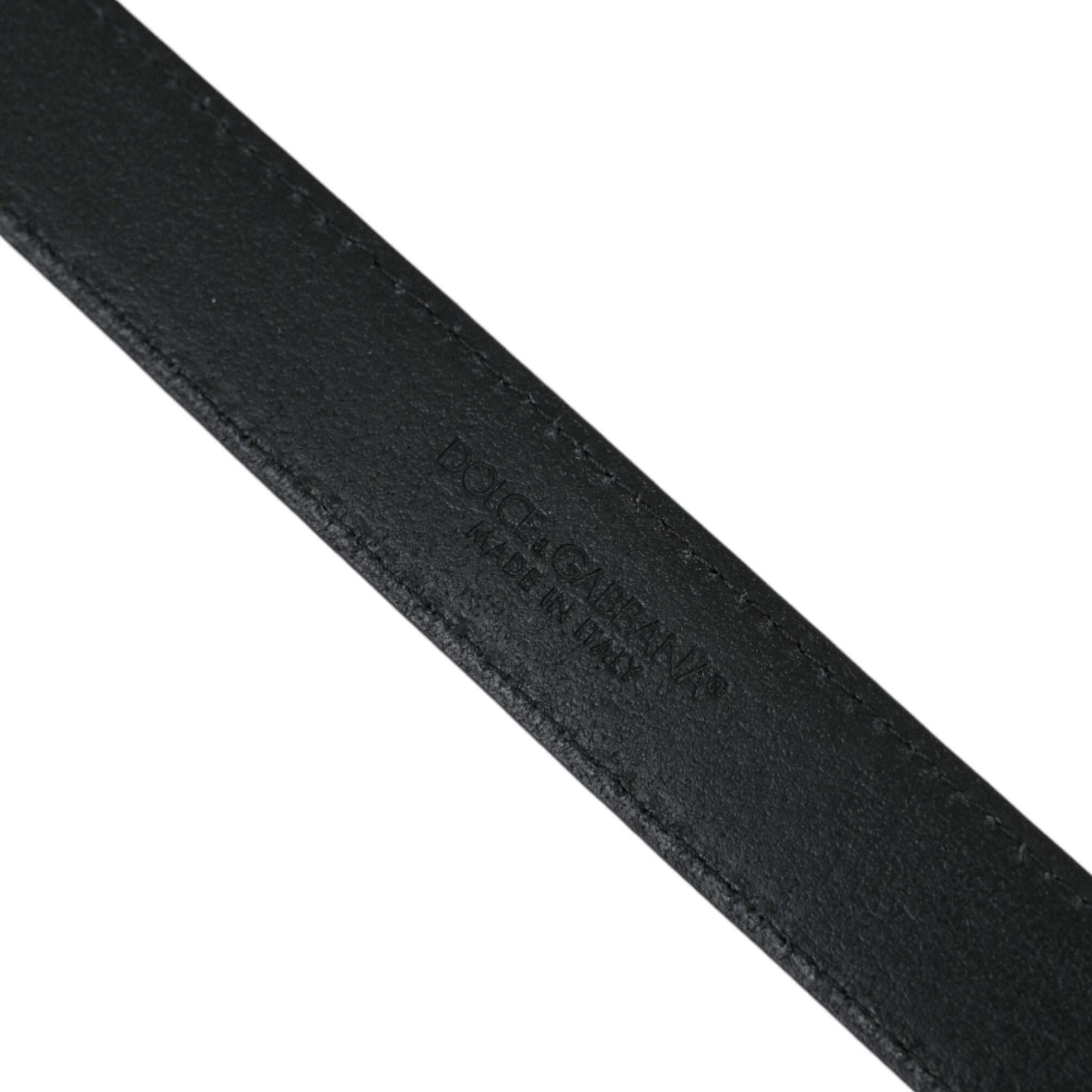 Dolce & Gabbana Beige Suede Leather Silver Buckle Belt Men