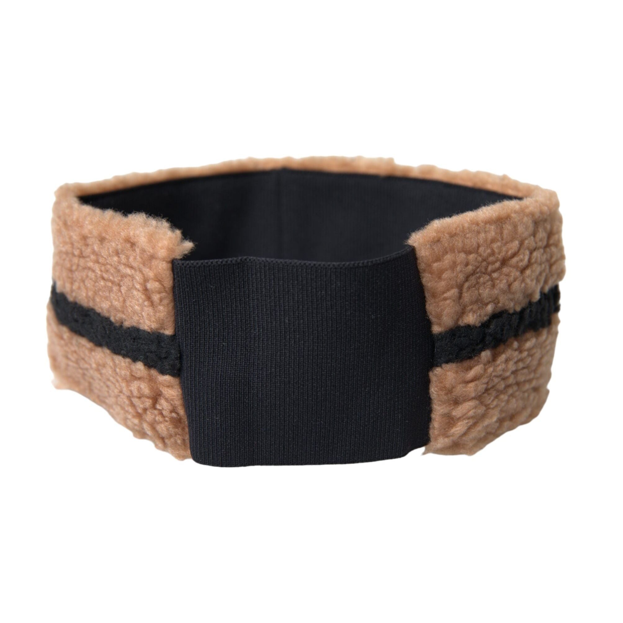 Dolce & Gabbana Brown Black Fleece Wool Head Band Hat Men