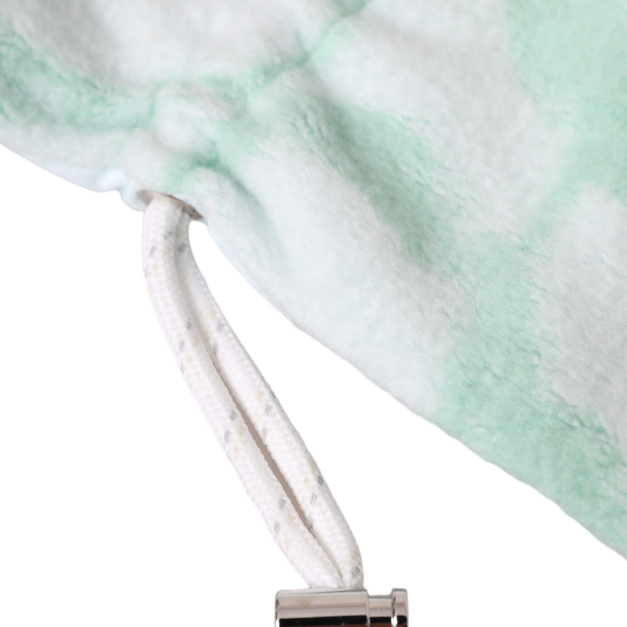 Dolce & Gabbana White Nylon Fleece Wrist Length Mitten Gloves