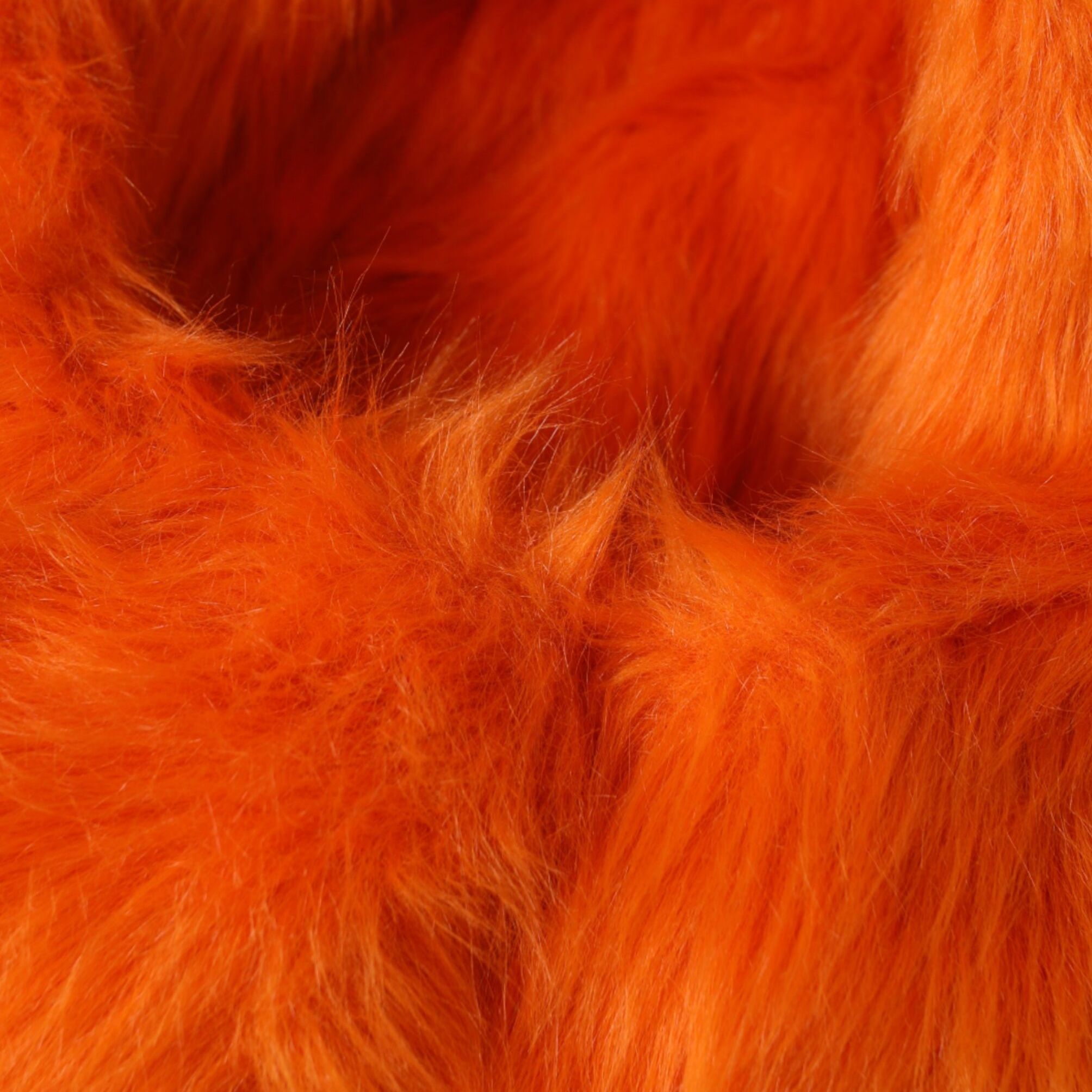Dolce & Gabbana Orange Faux Fur Whole Head Wrap Hat