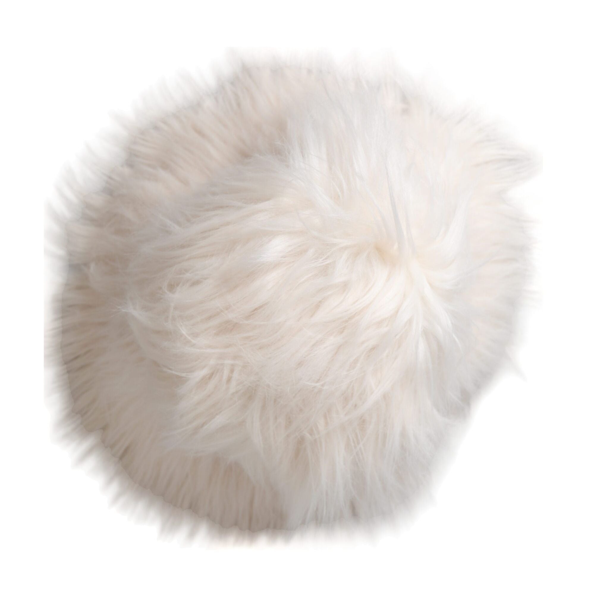 Dolce & Gabbana White Acrylic Fur Womens Bucket Hat