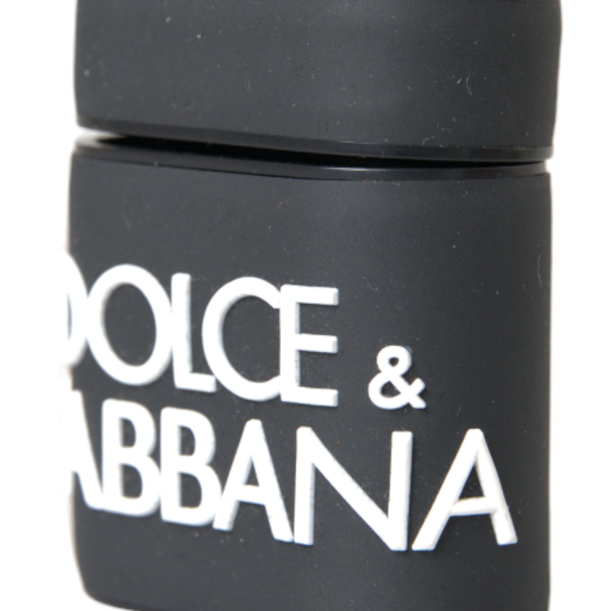 Dolce & Gabbana Black White Silicone Embossed Logo Airpods Case